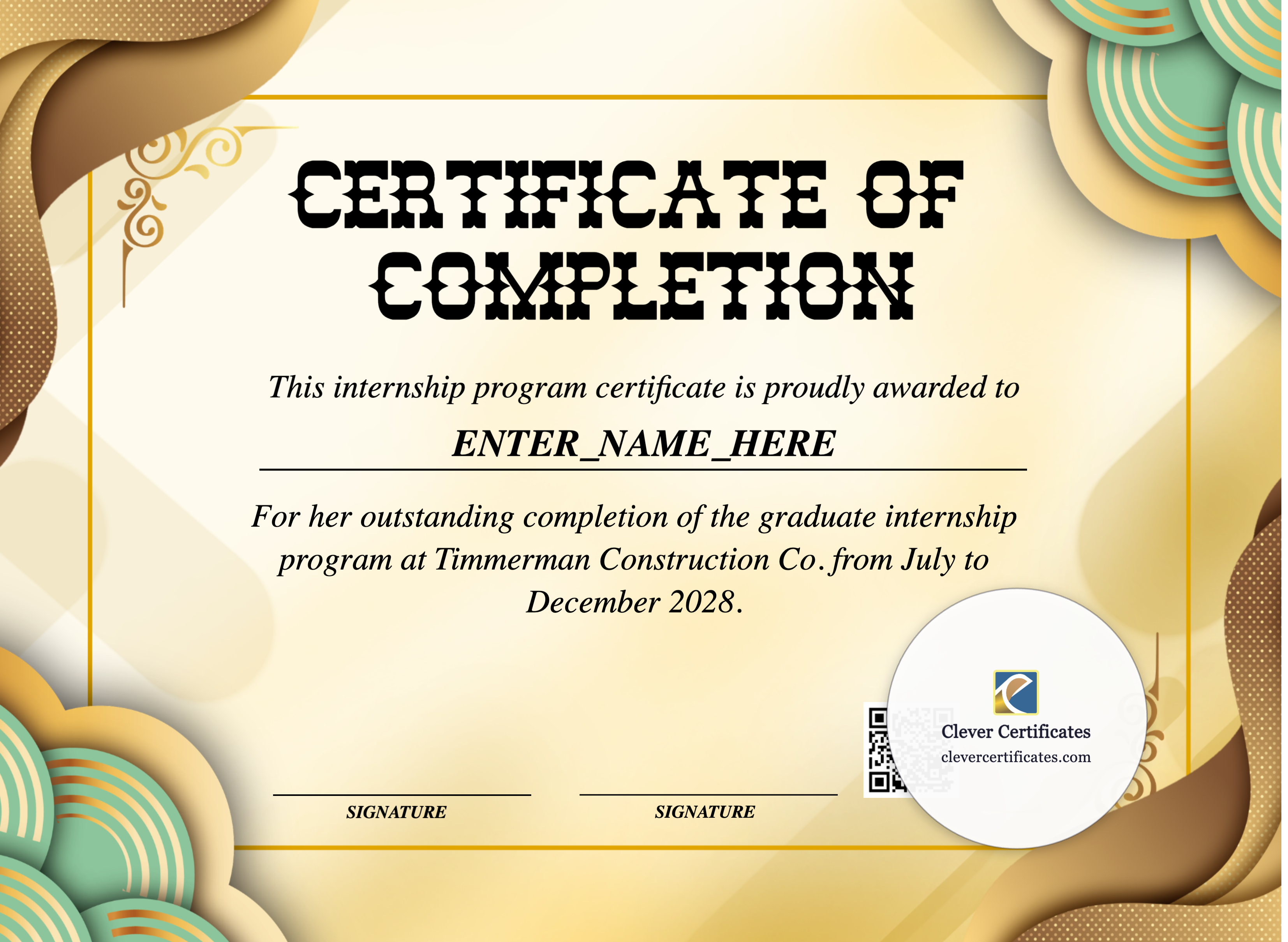 Certificate preview