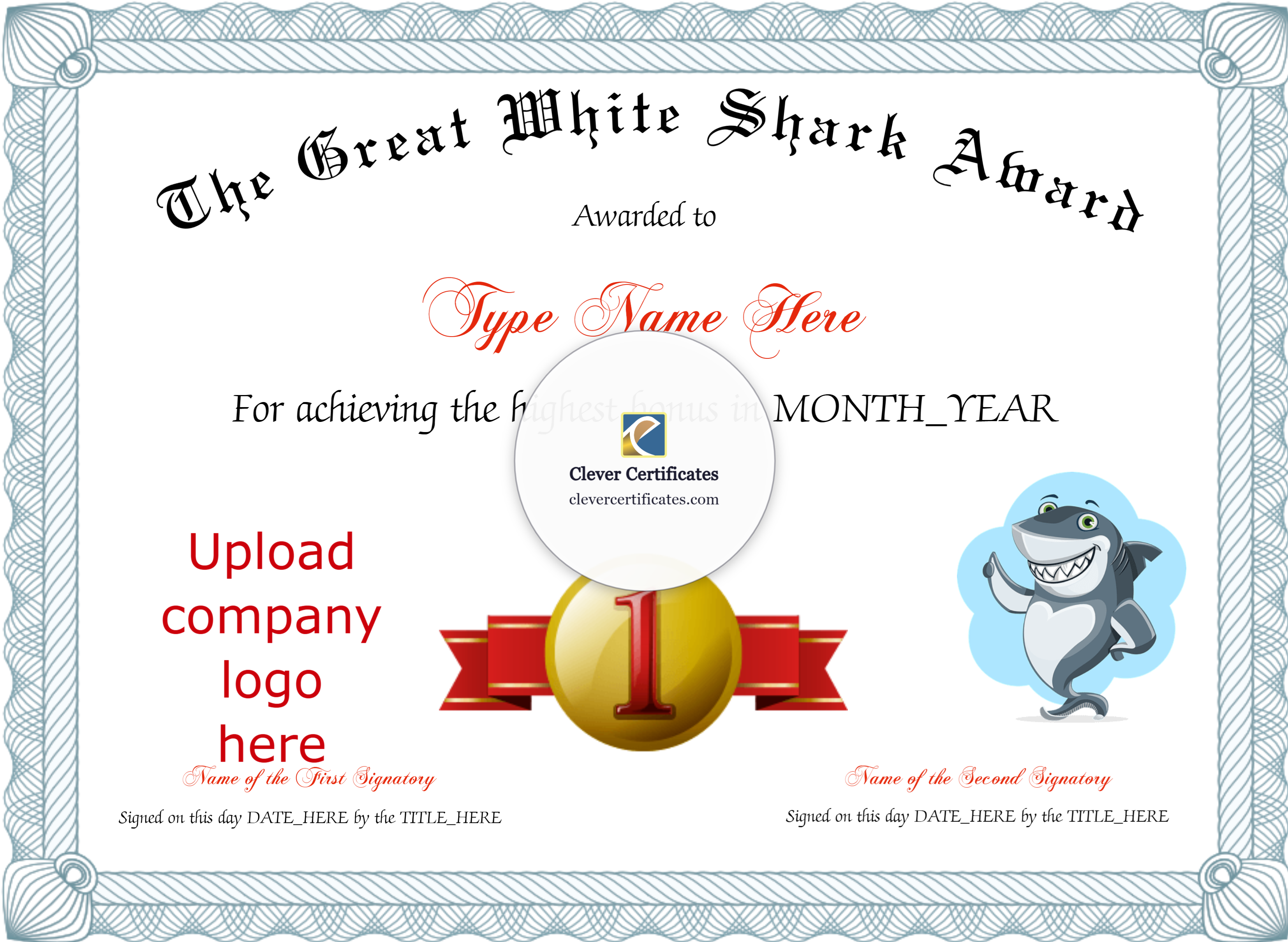 Certificate preview