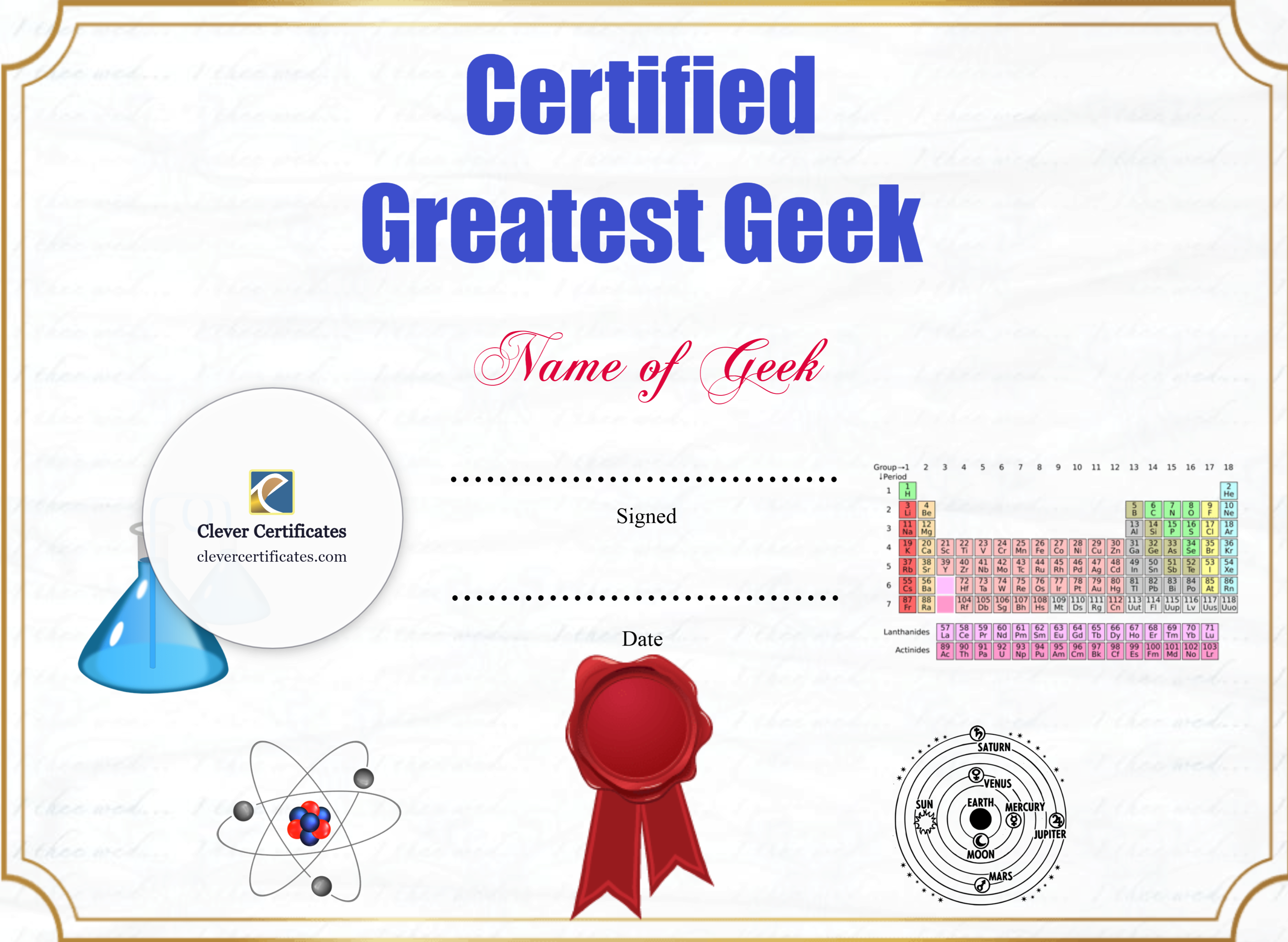 Certificate preview