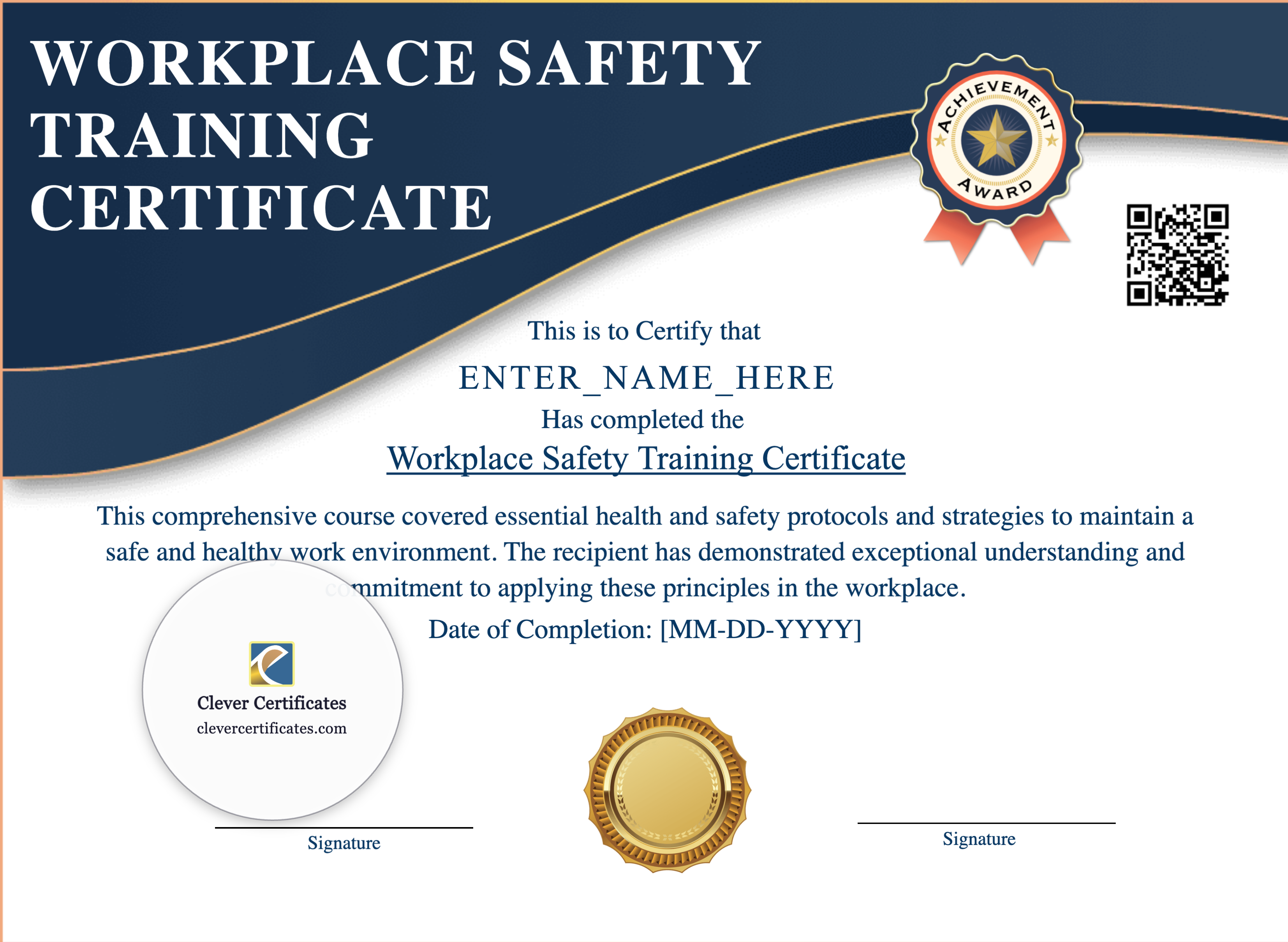 Certificate preview