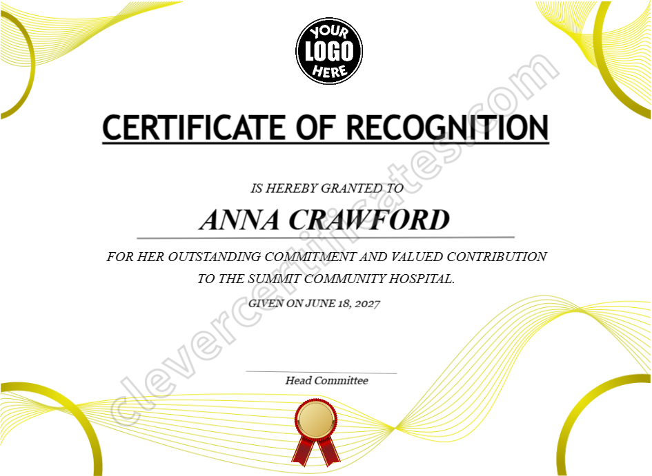 Certificate preview