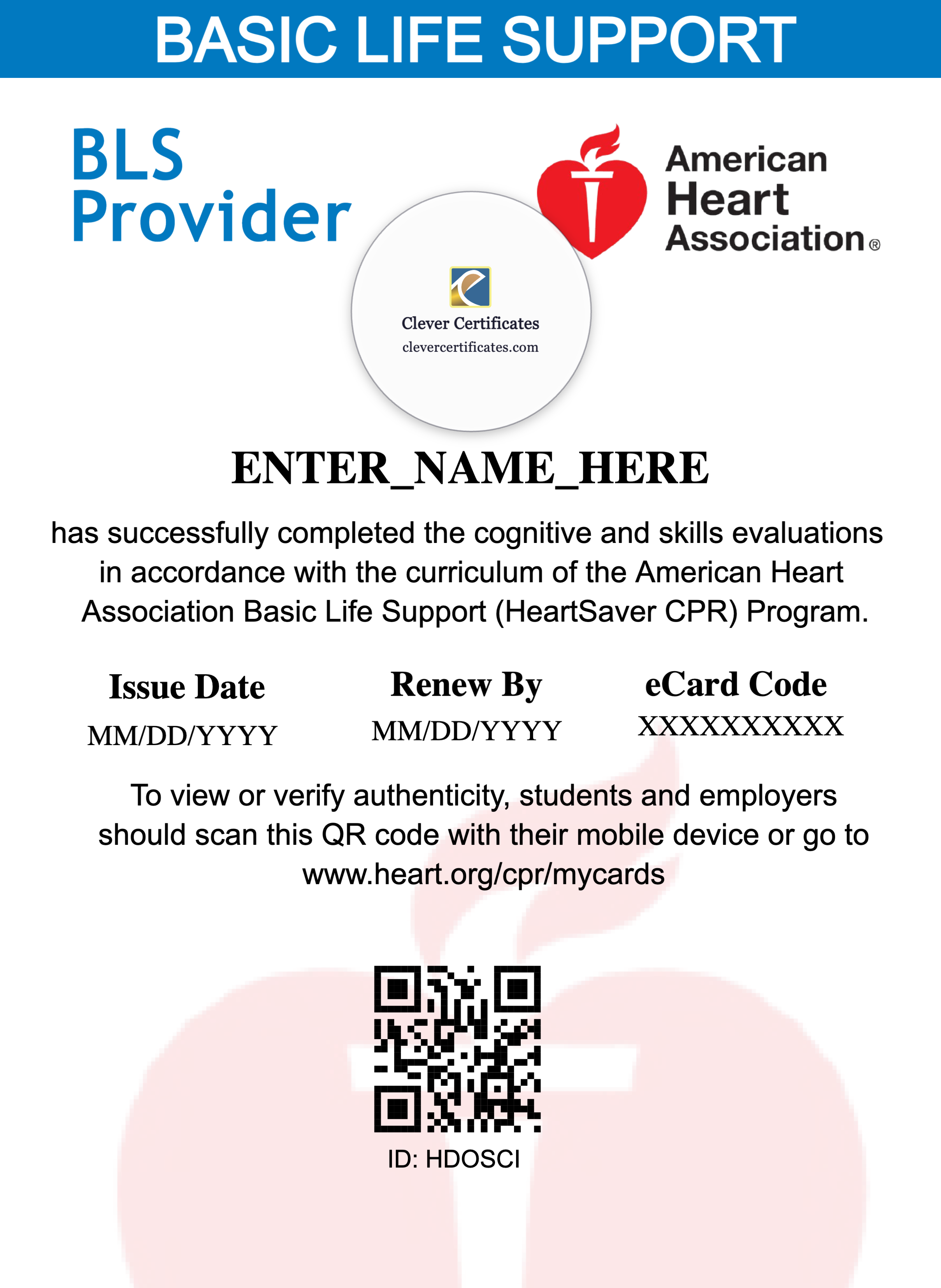 Certificate preview