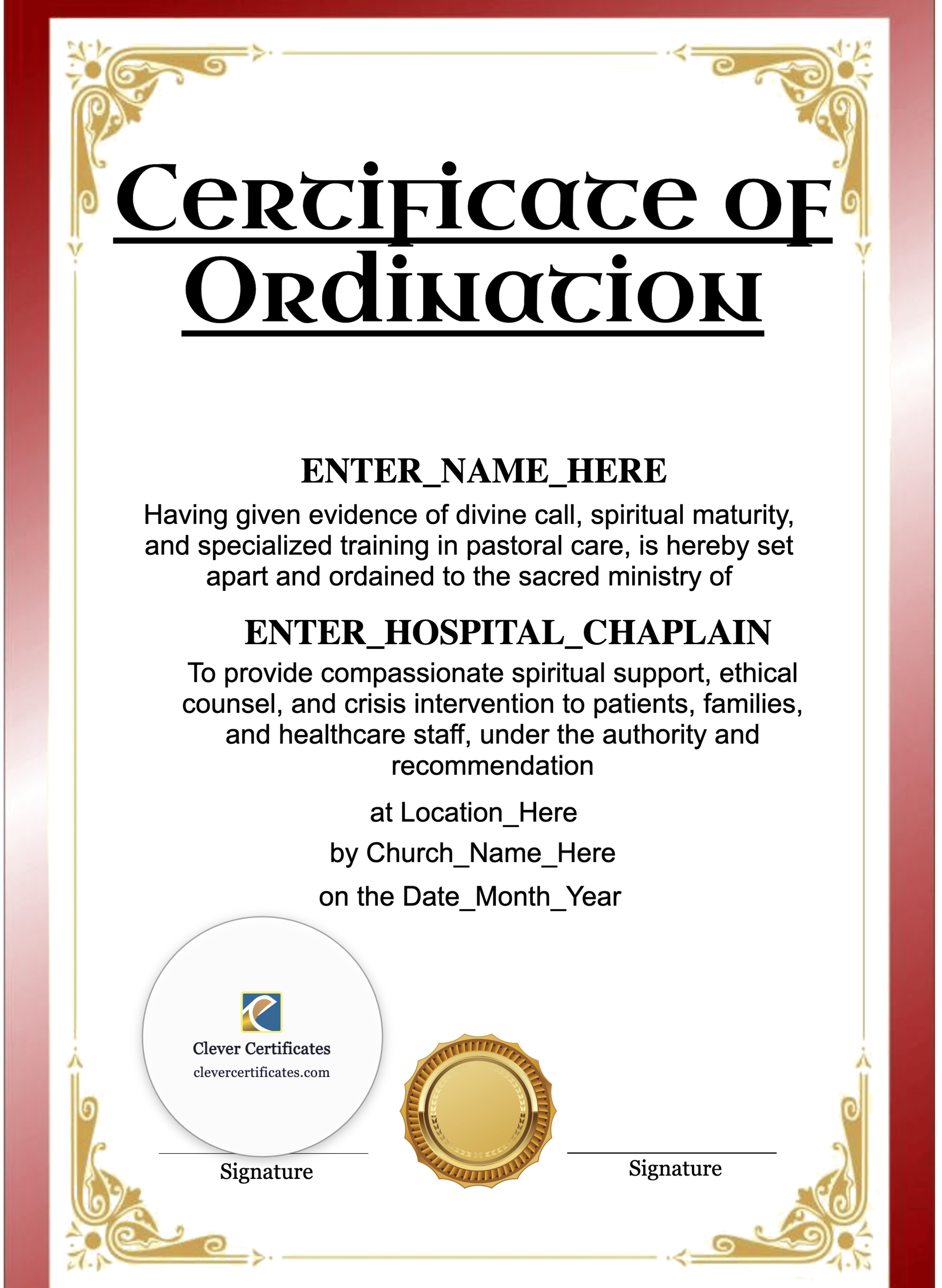 Certificate preview