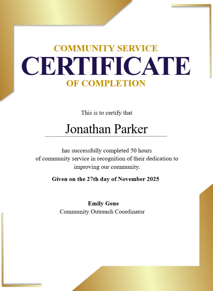 Certificate preview