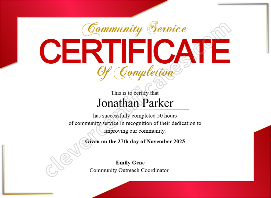 Certificate preview