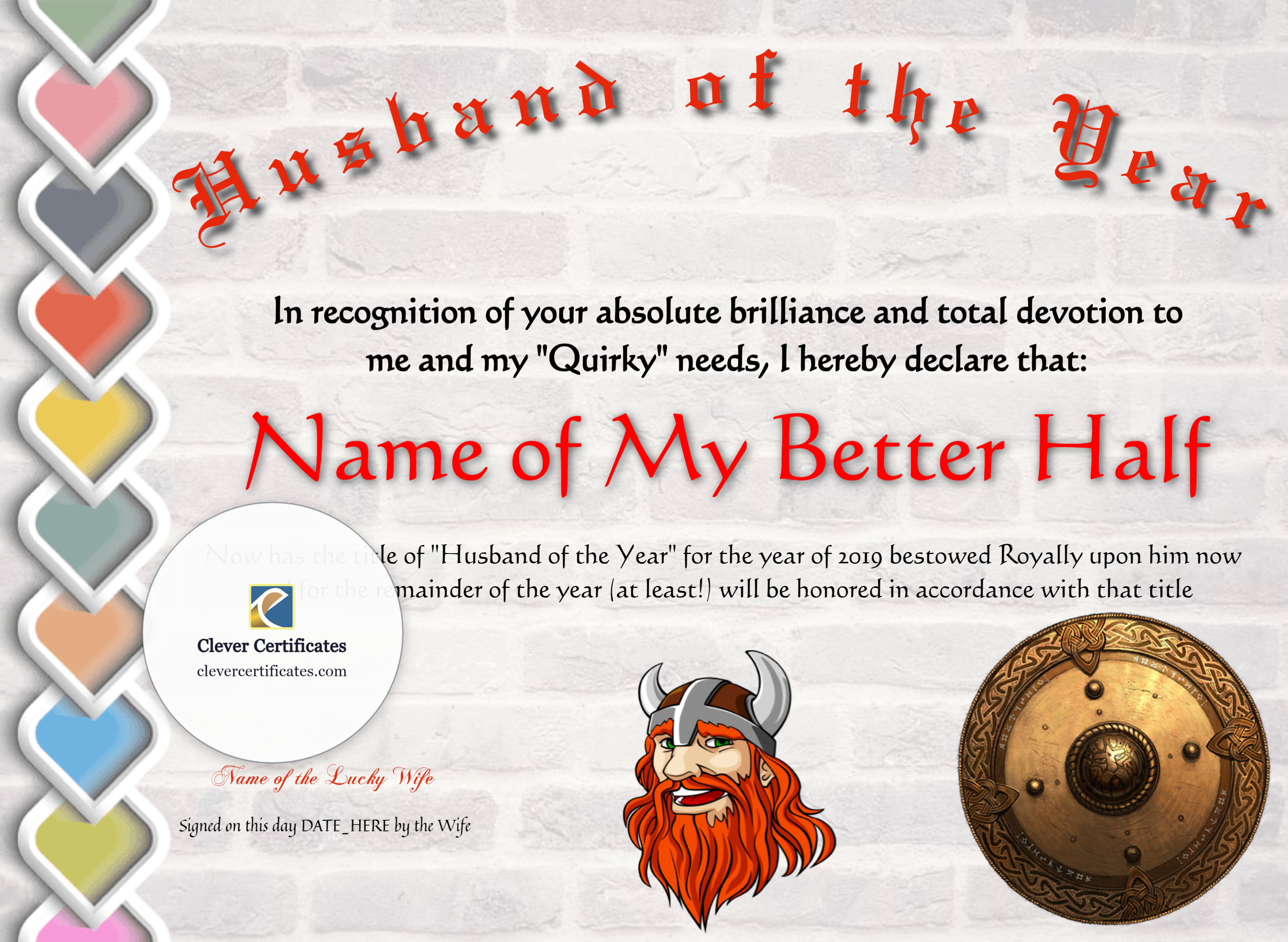 Certificate preview
