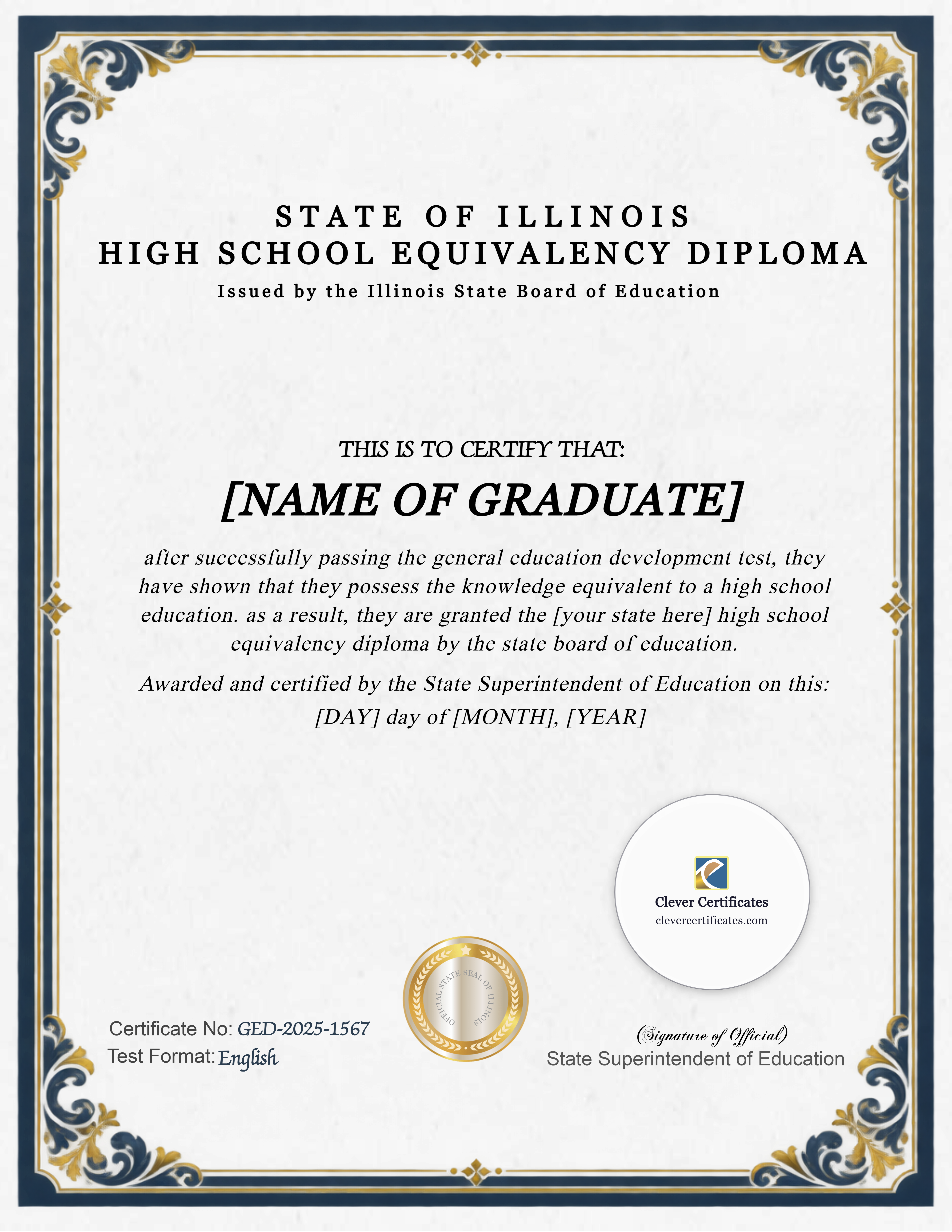 Certificate preview