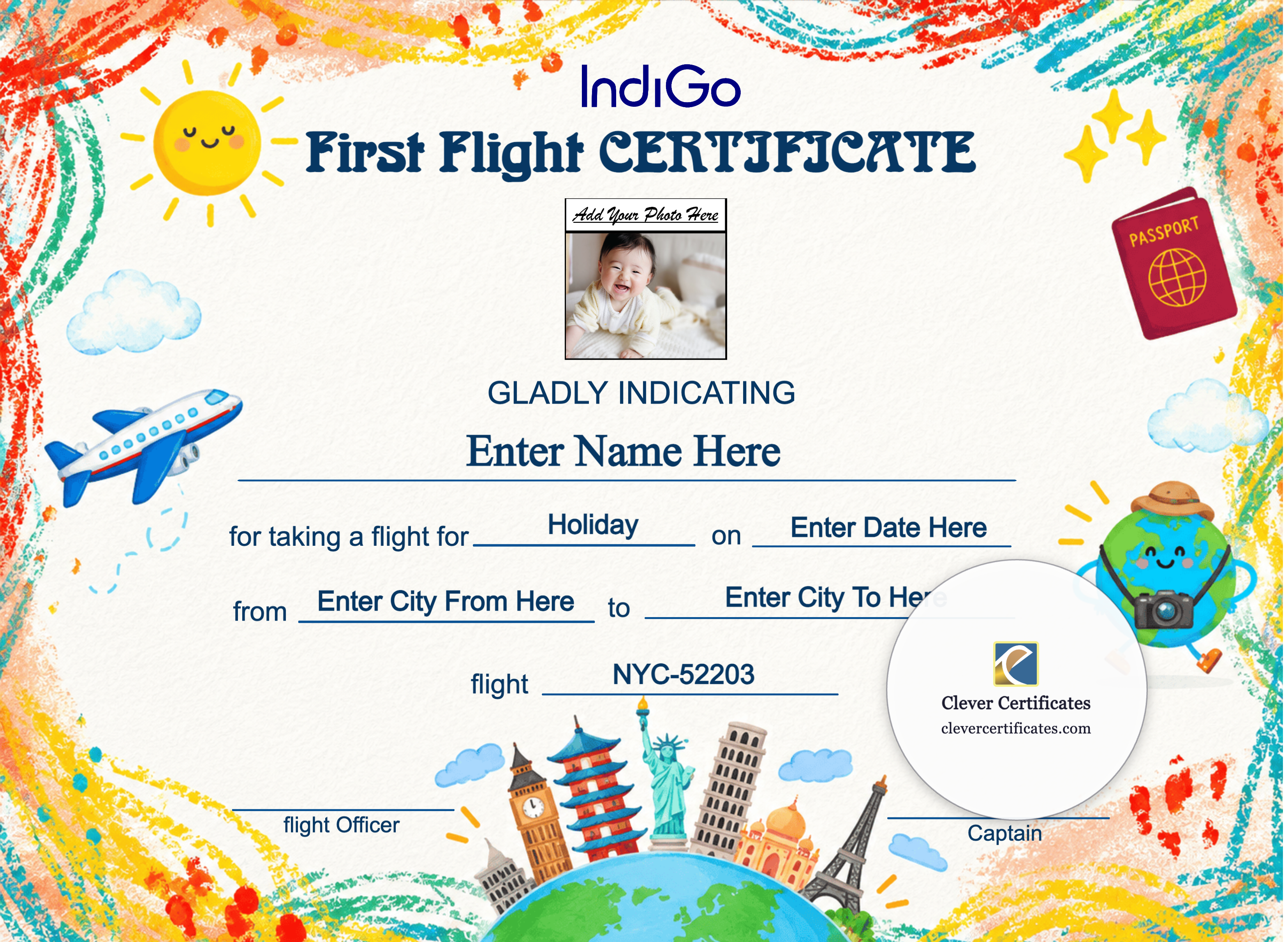 Certificate preview