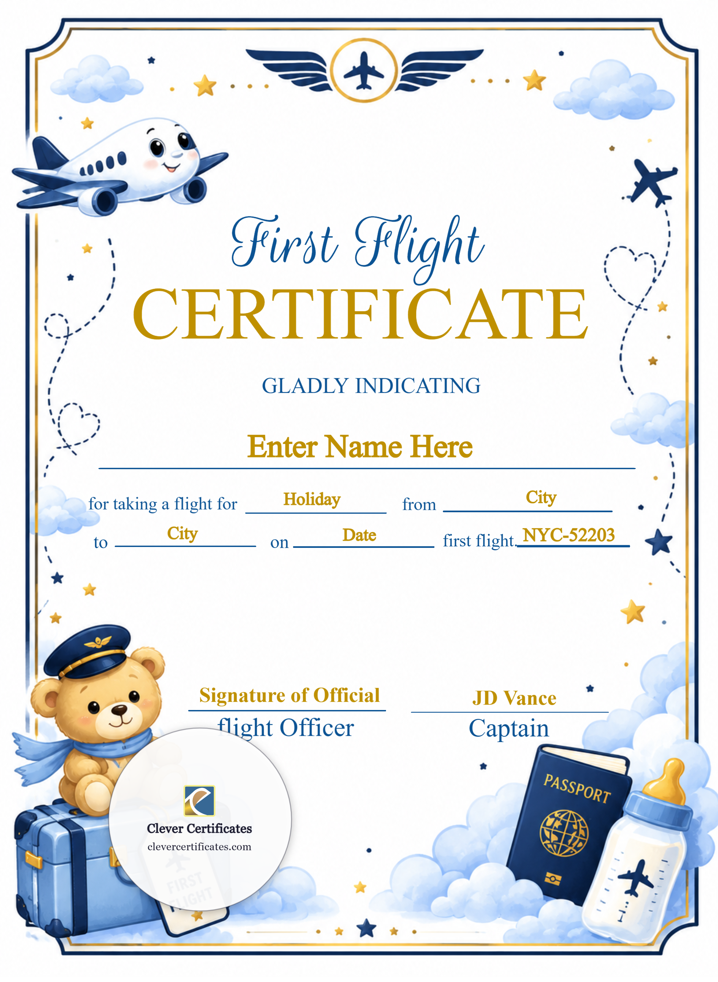Certificate preview