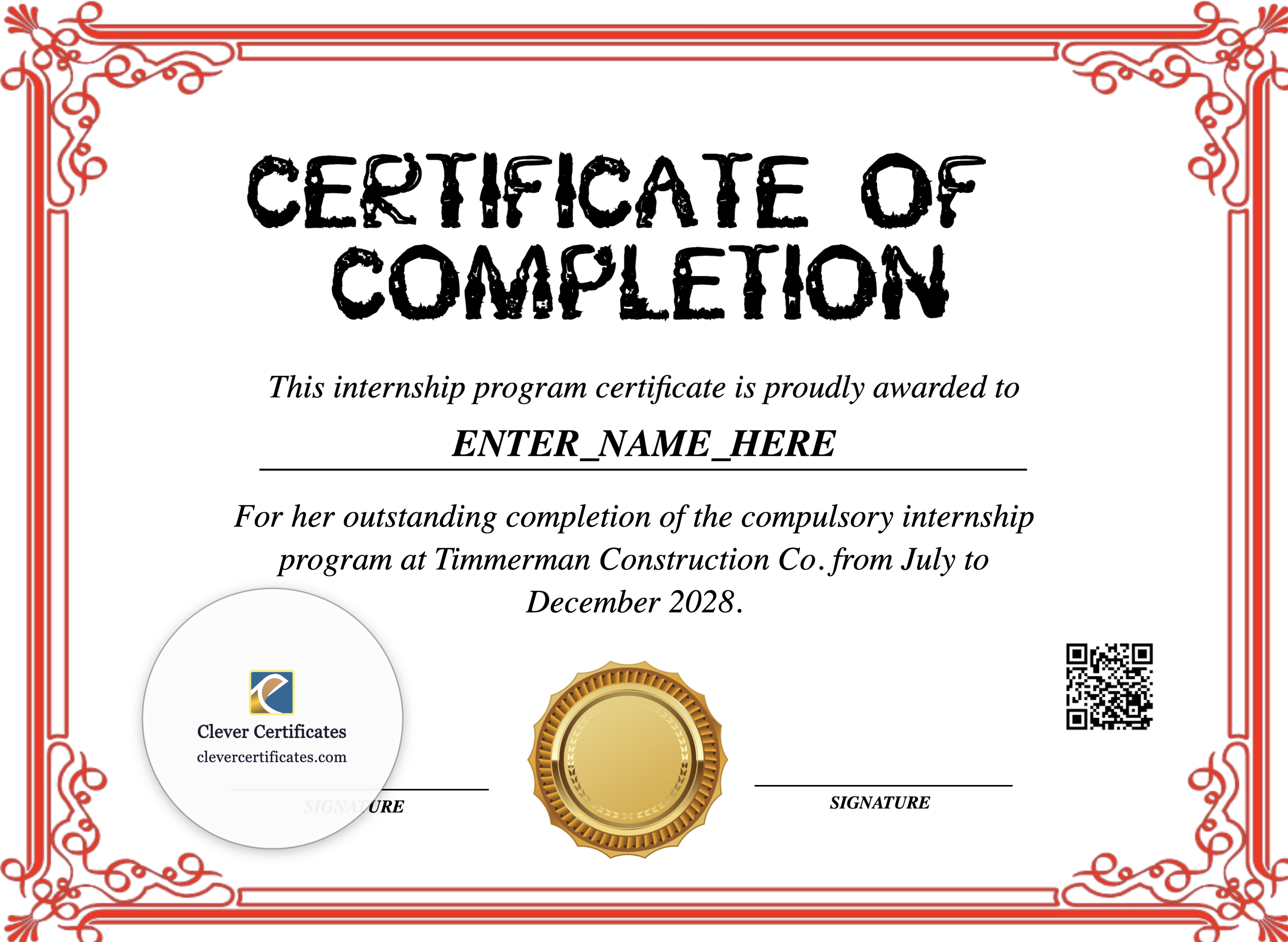 Certificate preview