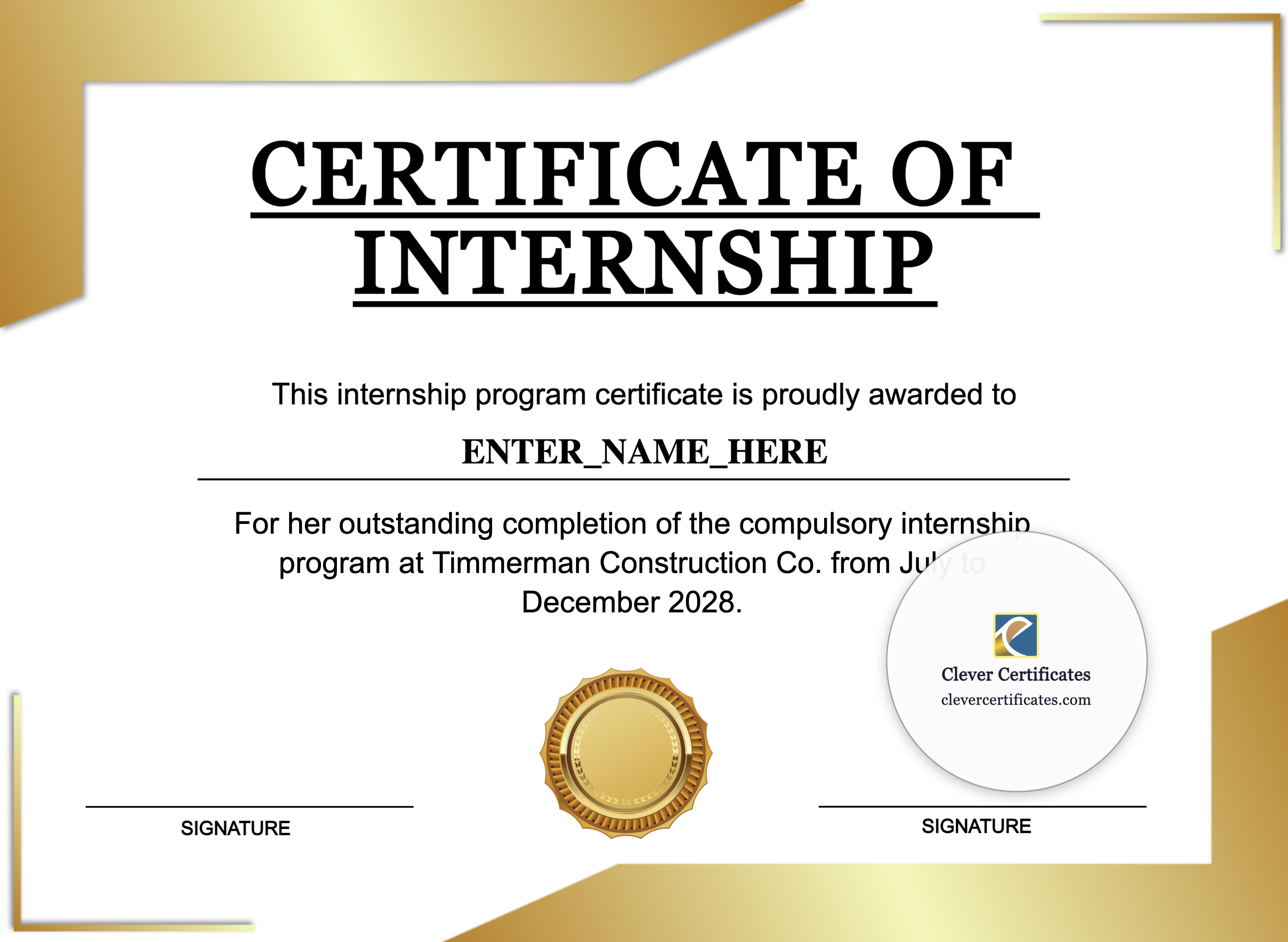 Certificate preview