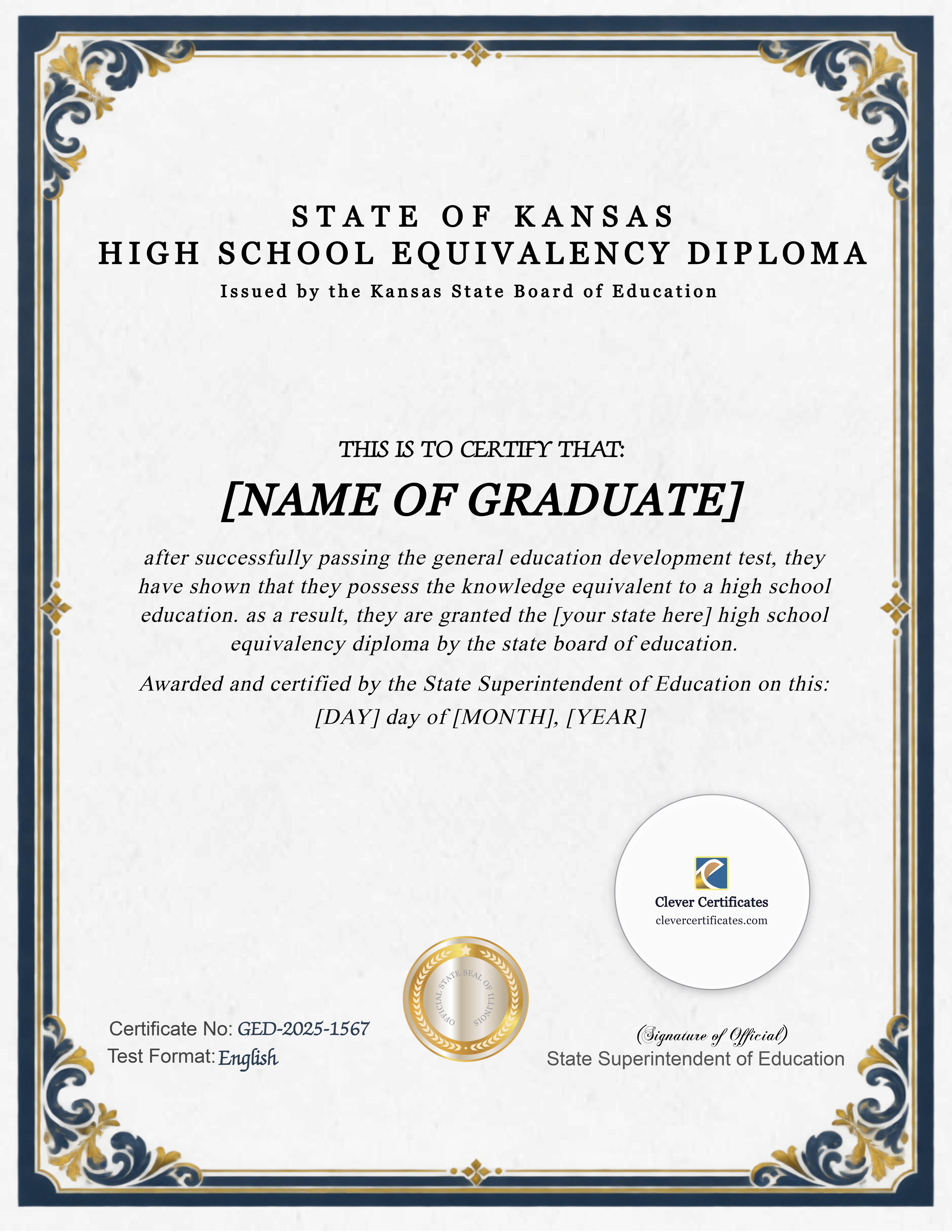 Certificate preview