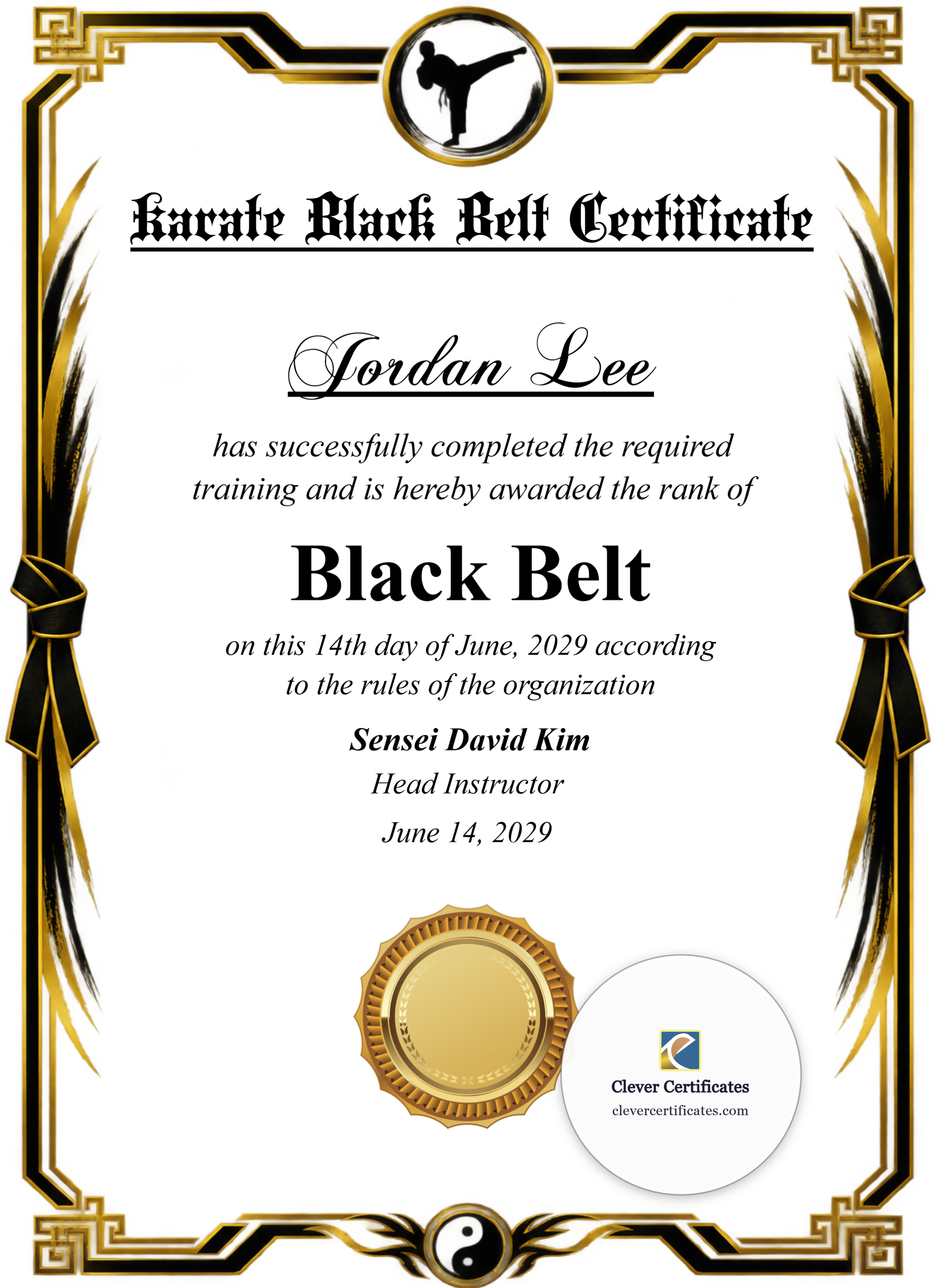 Certificate preview