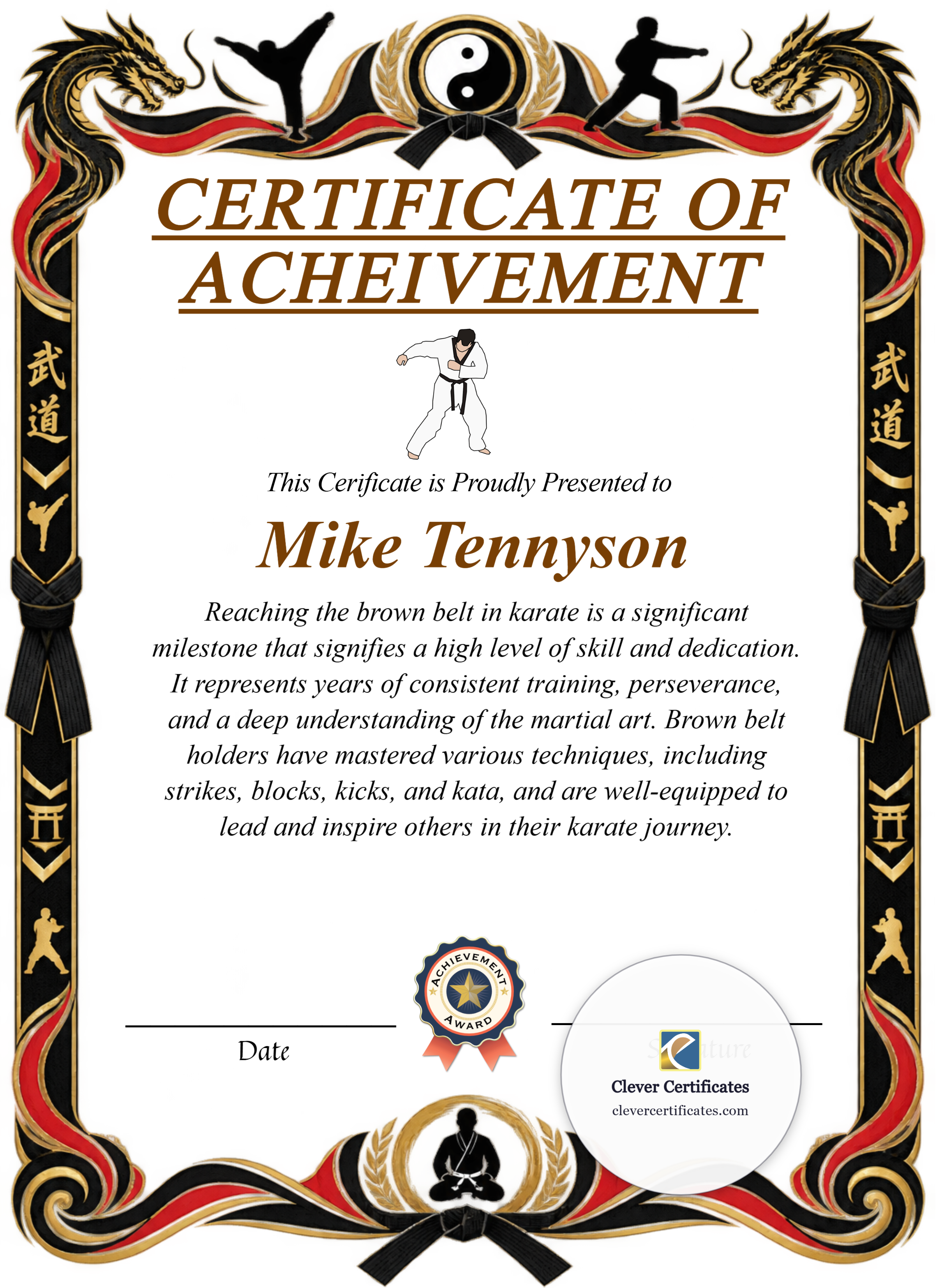 Certificate preview