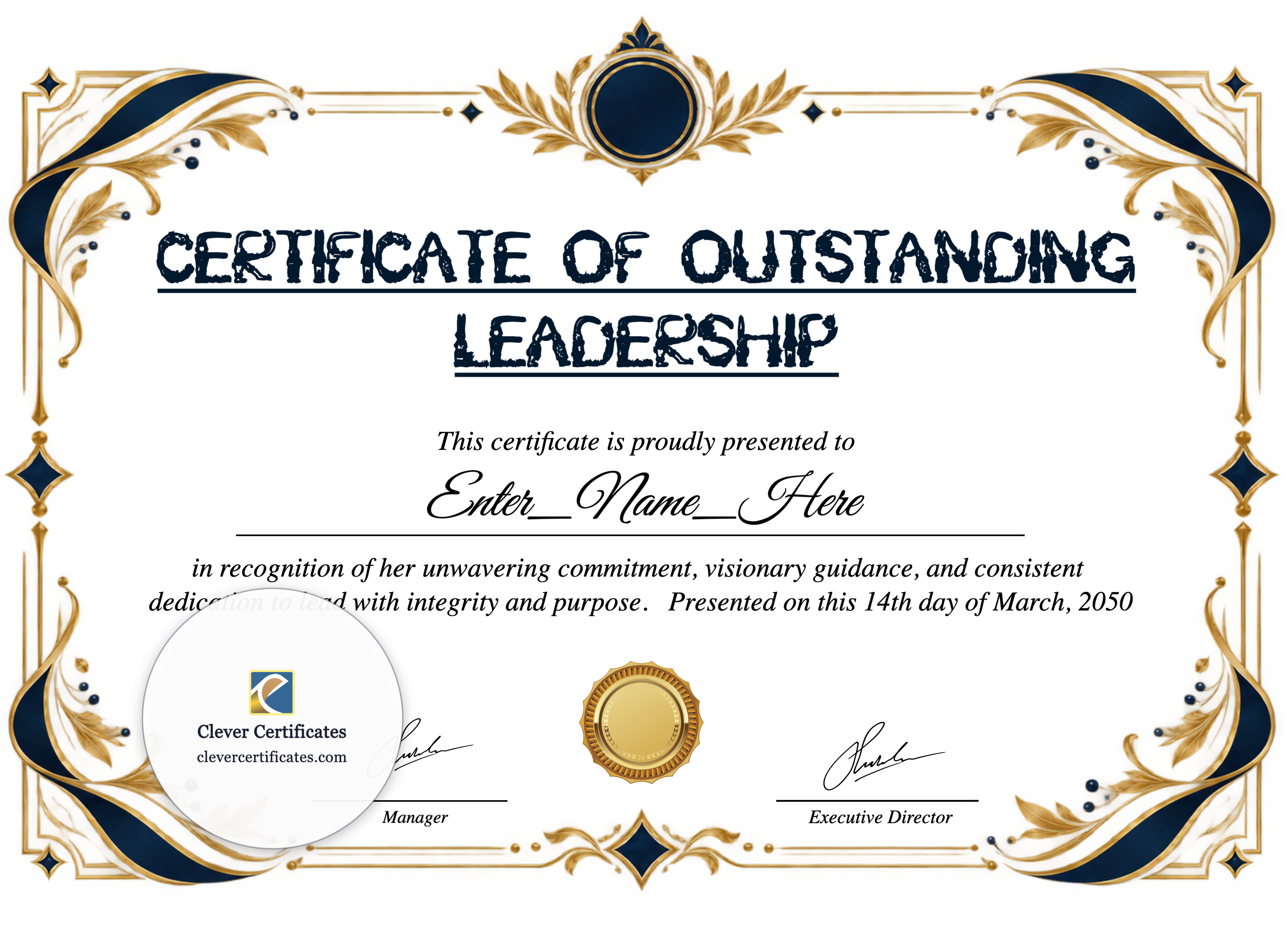 Certificate preview