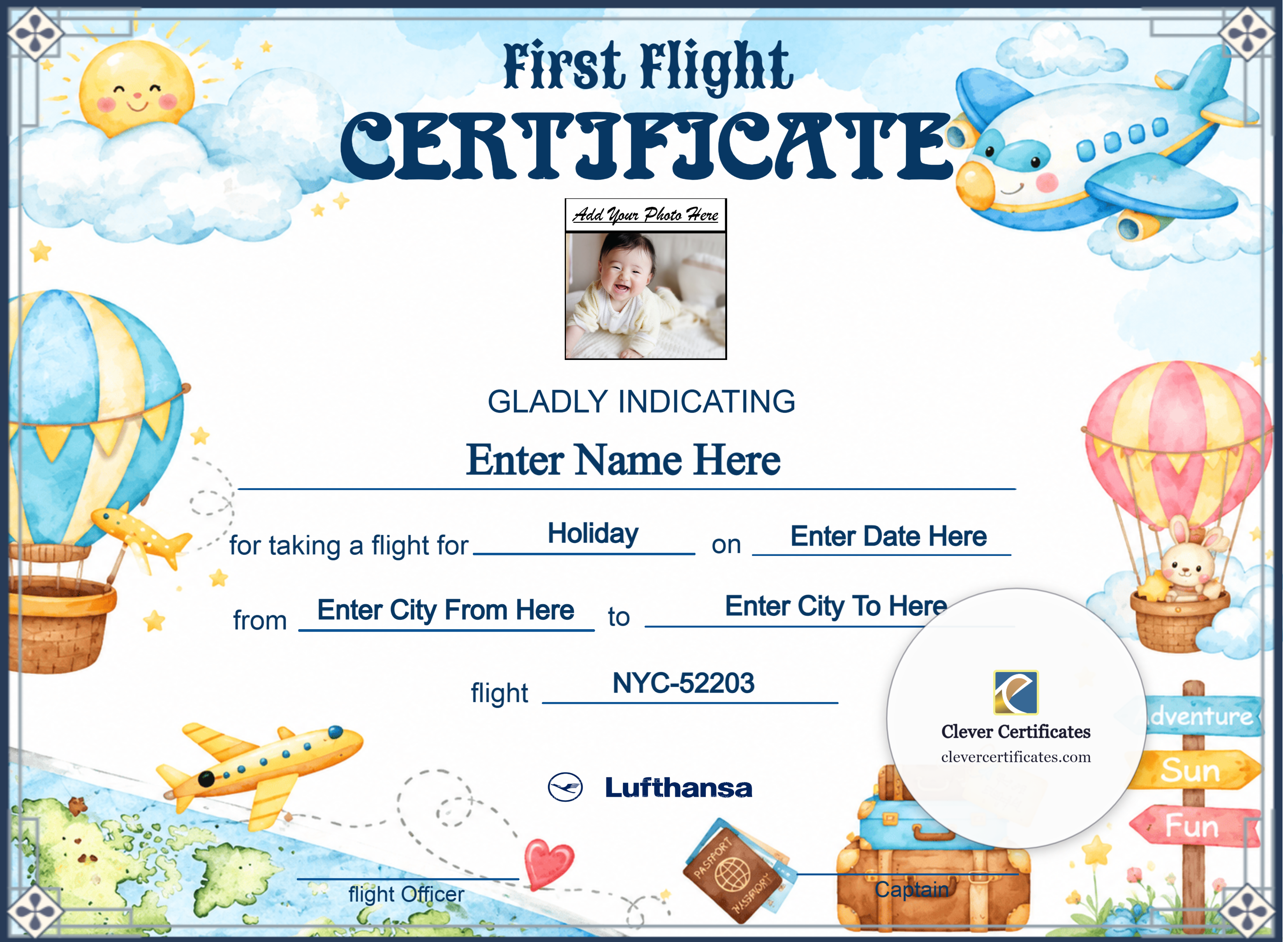 Certificate preview