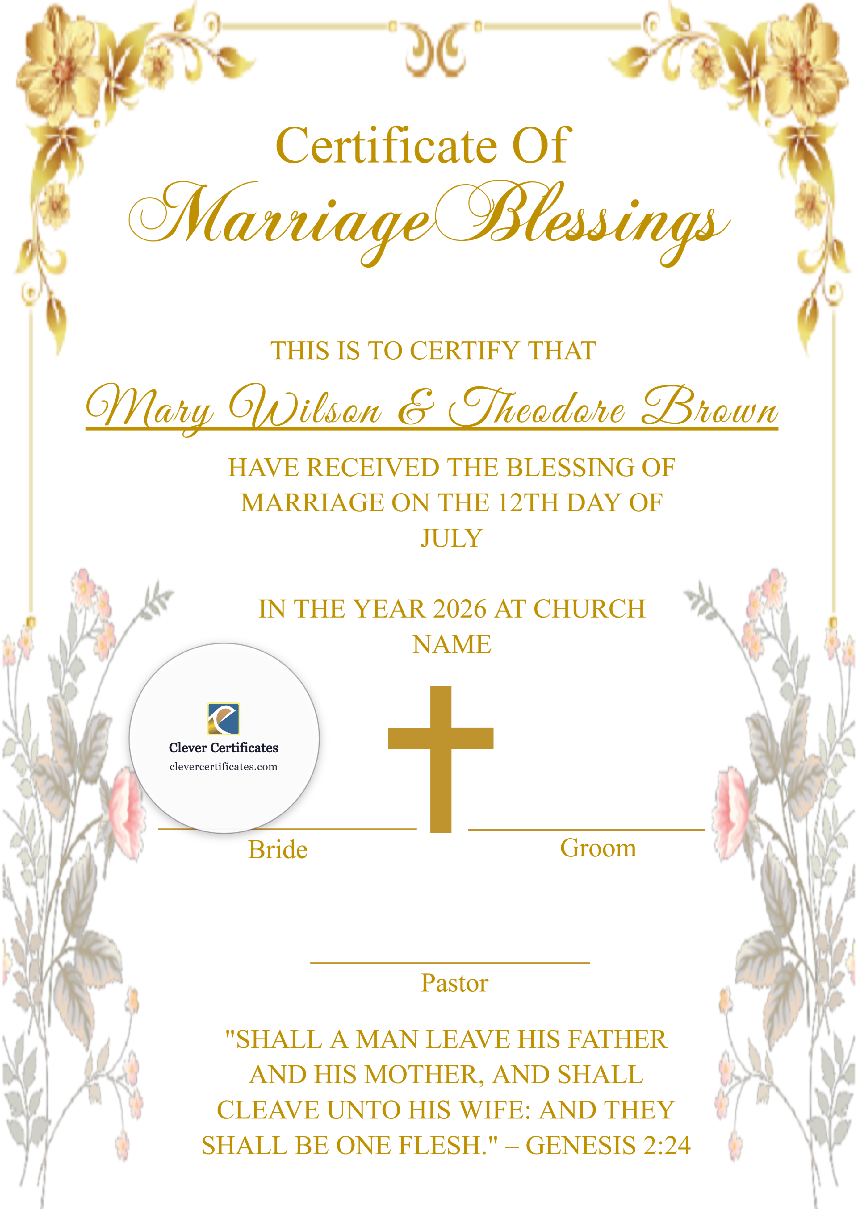 Certificate preview
