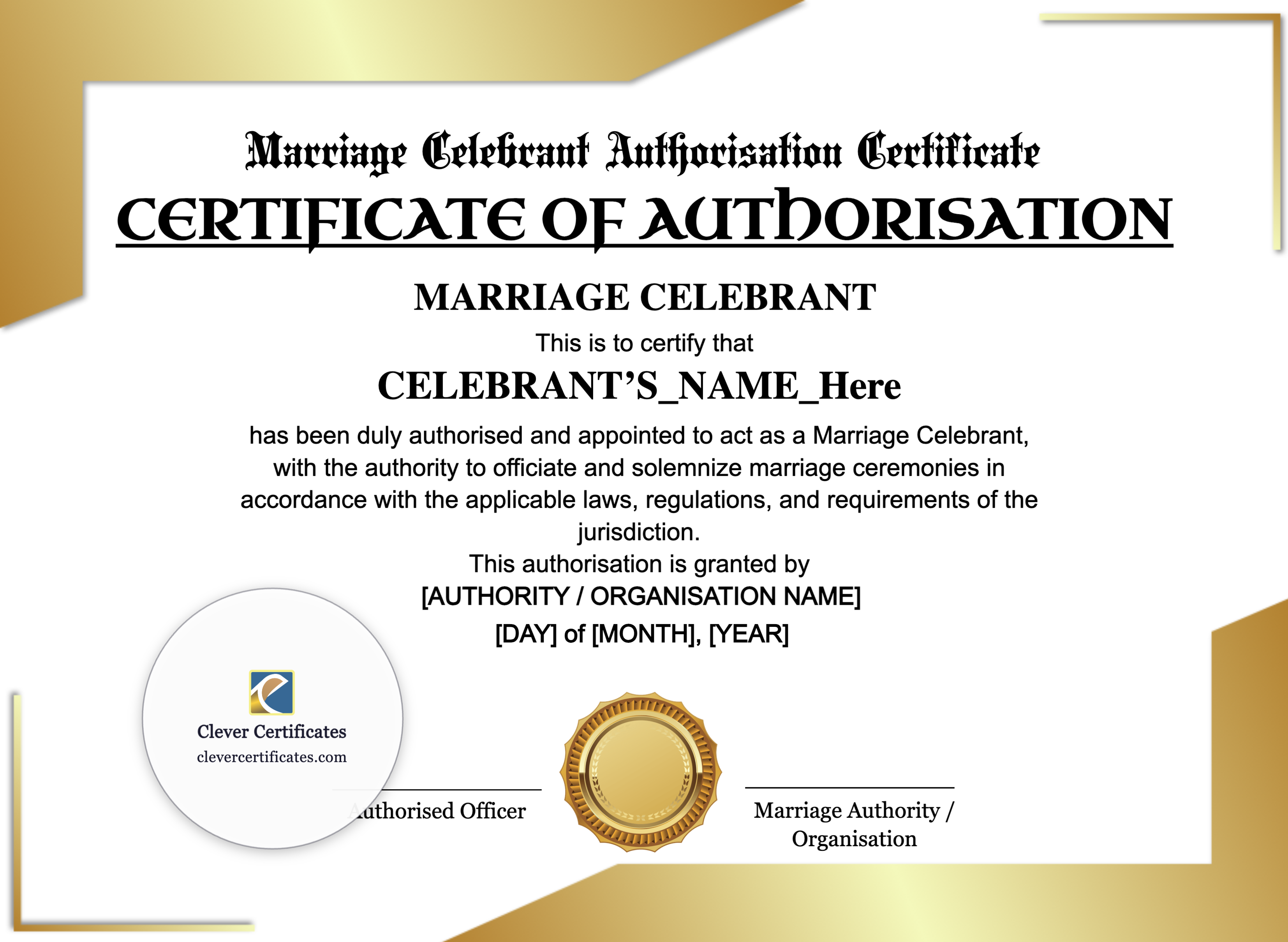 Certificate preview