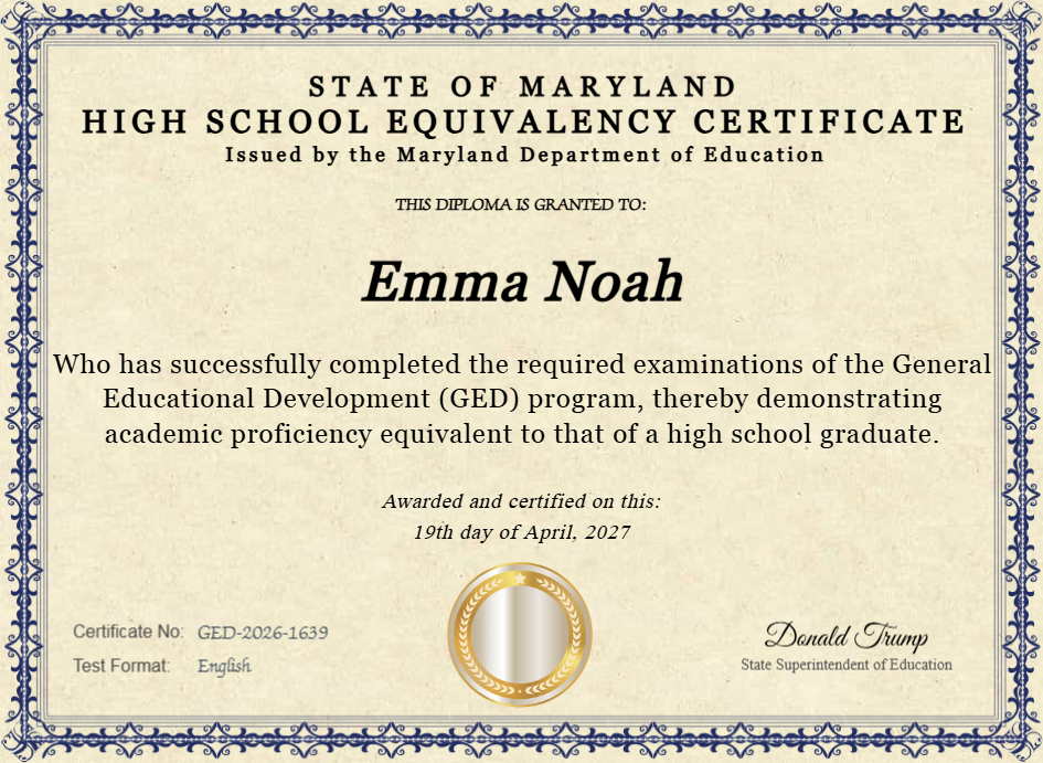Certificate preview