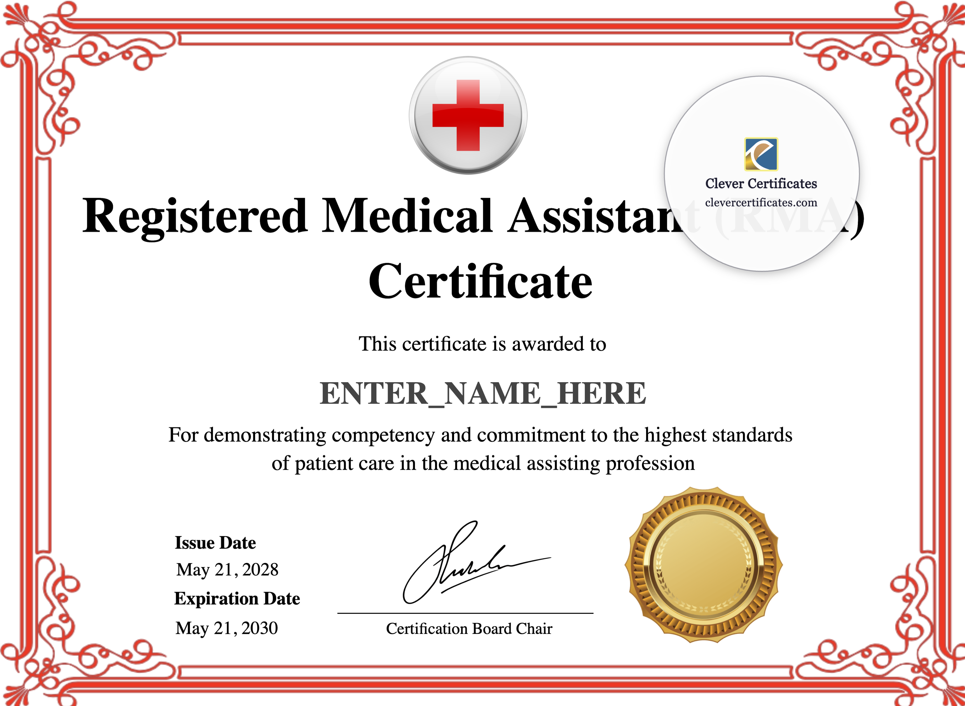Certificate preview