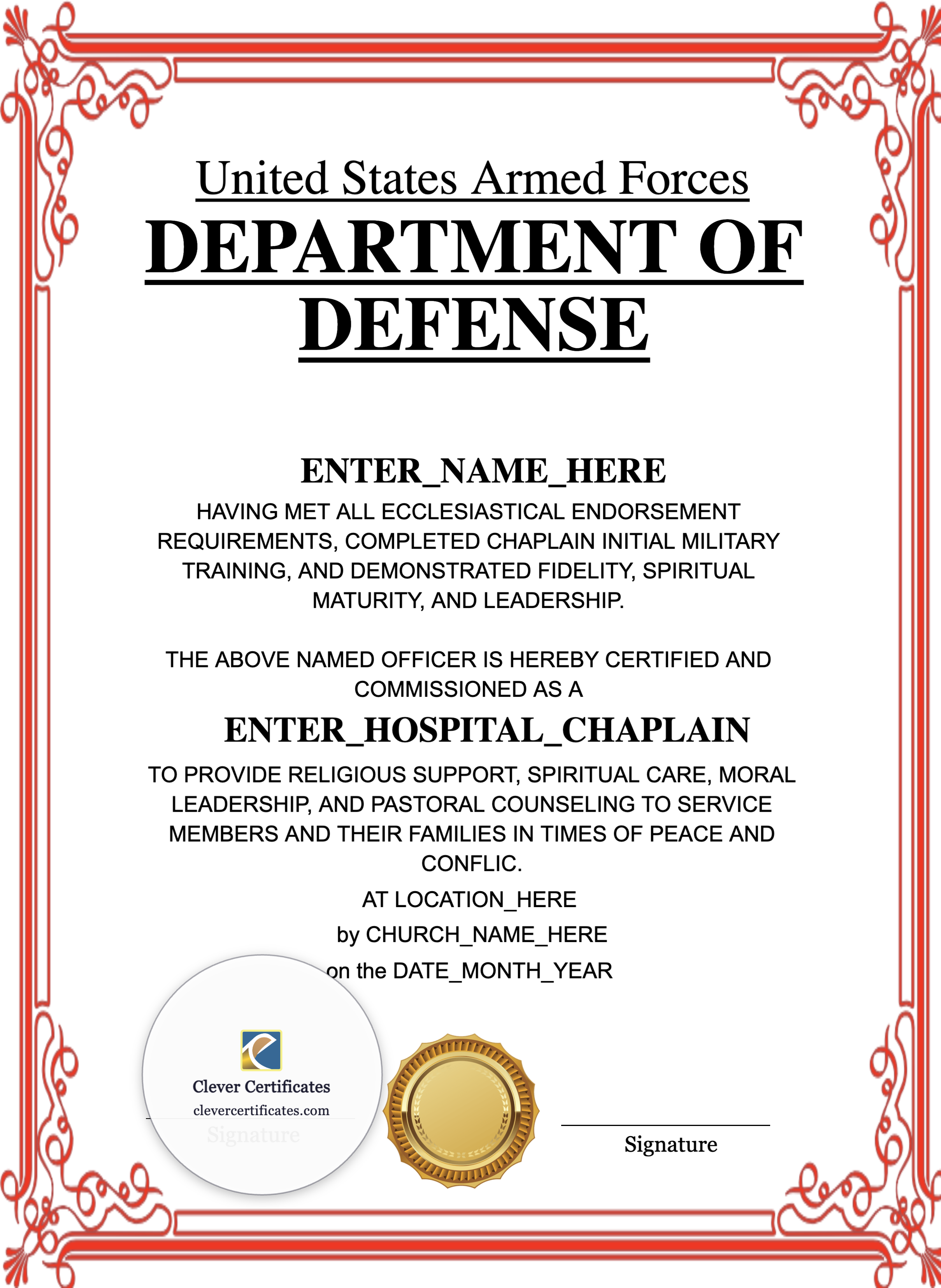 Certificate preview