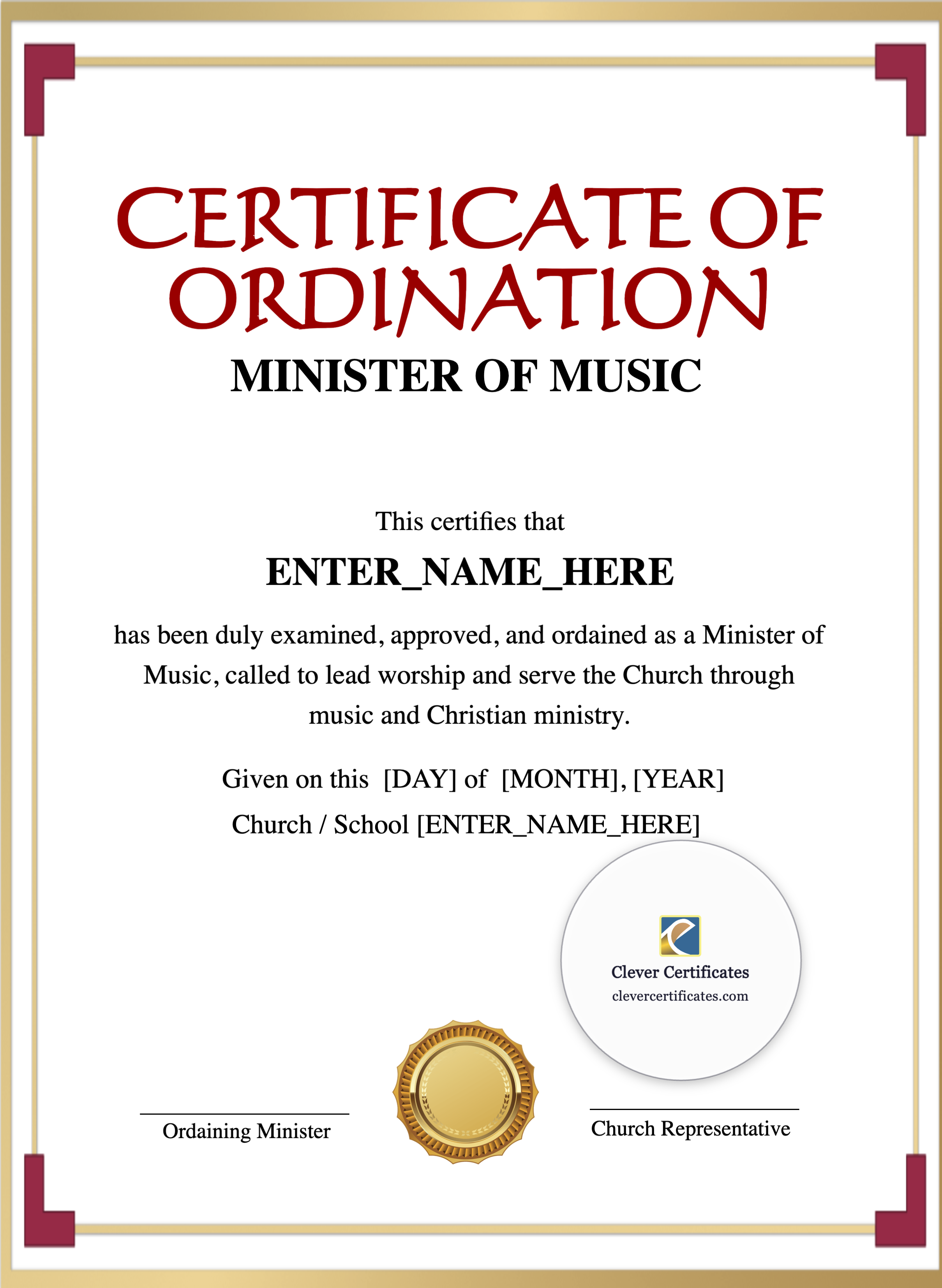 Certificate preview