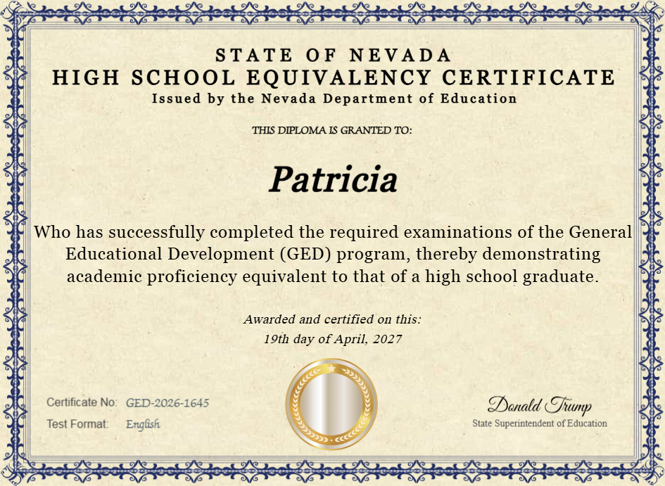 Certificate preview