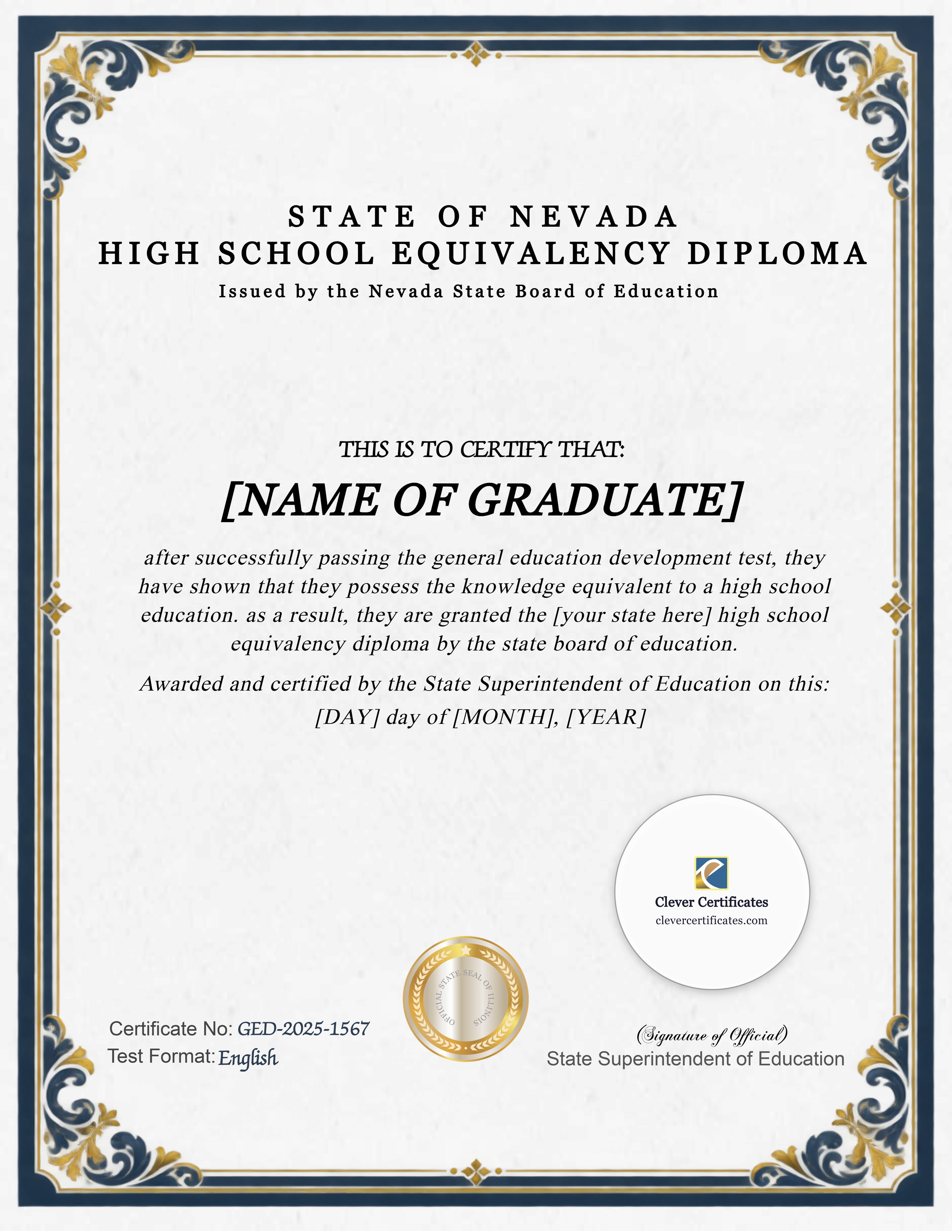 Certificate preview