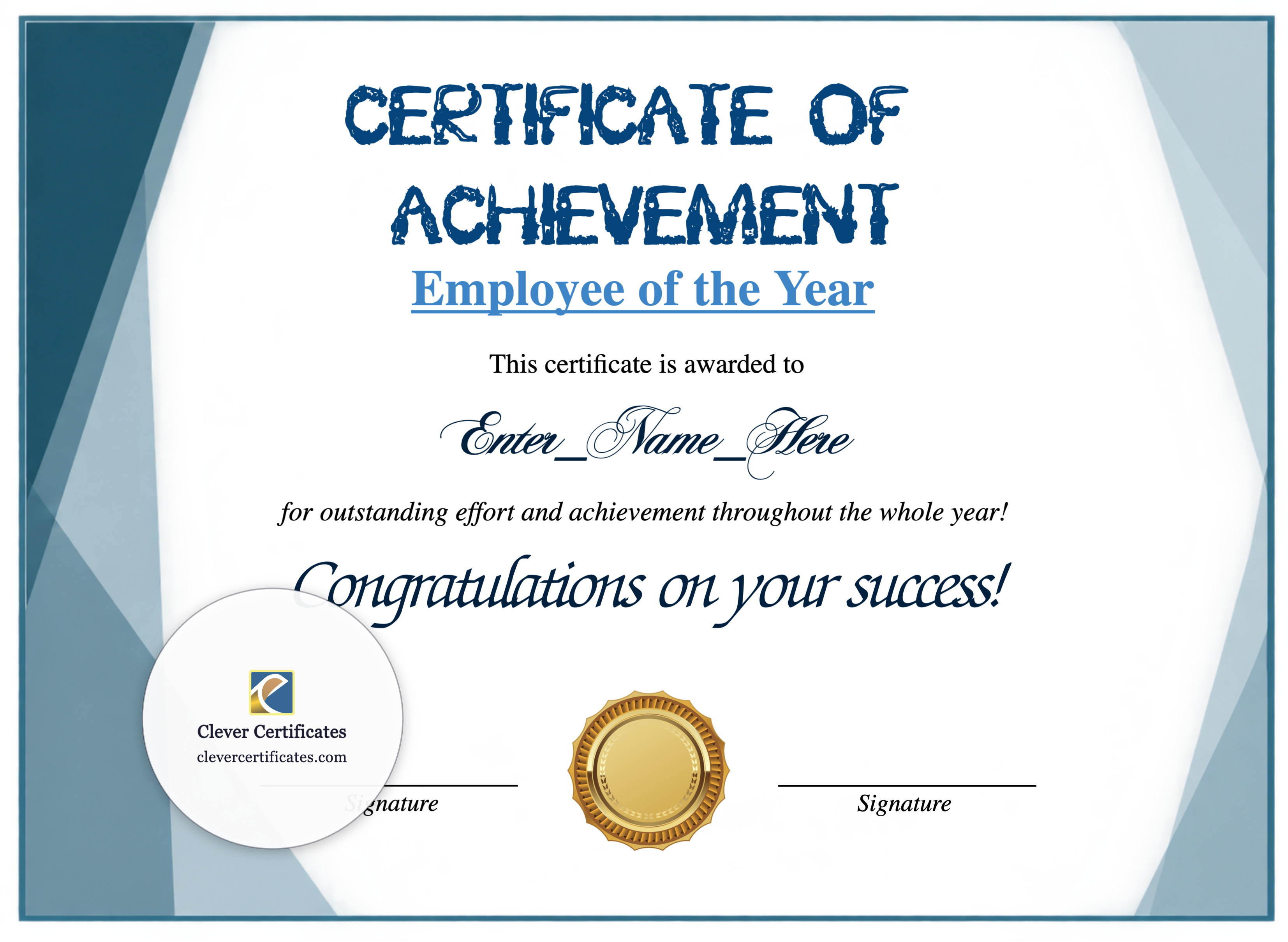 Certificate preview