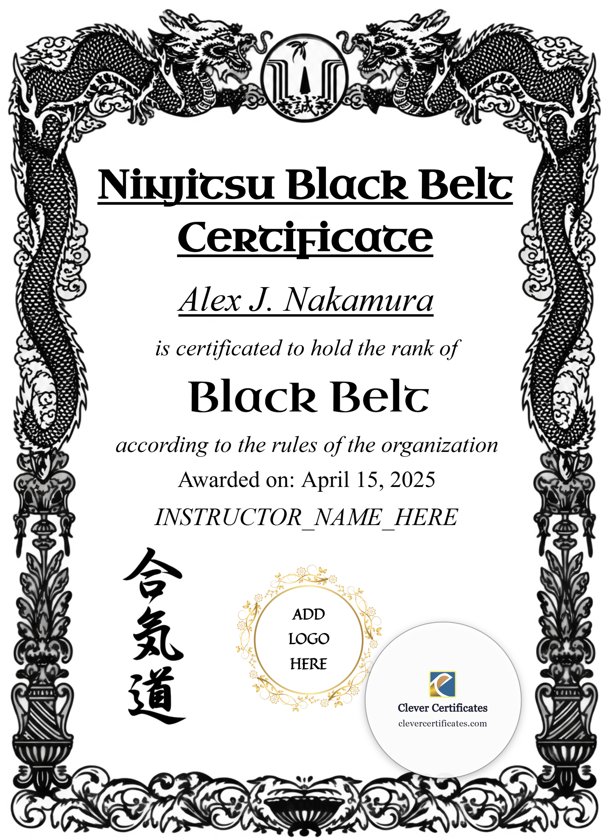 Certificate preview