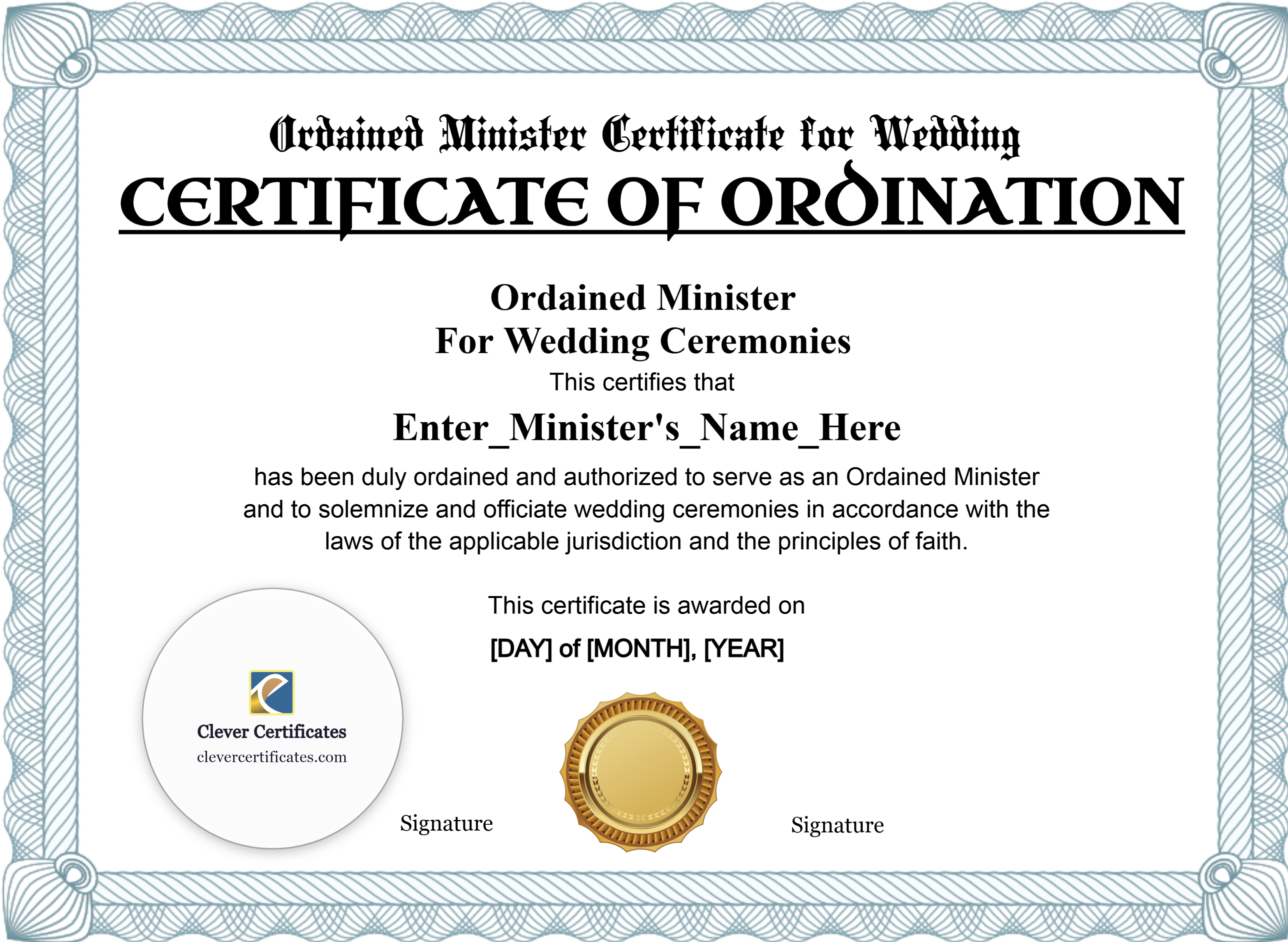 Certificate preview