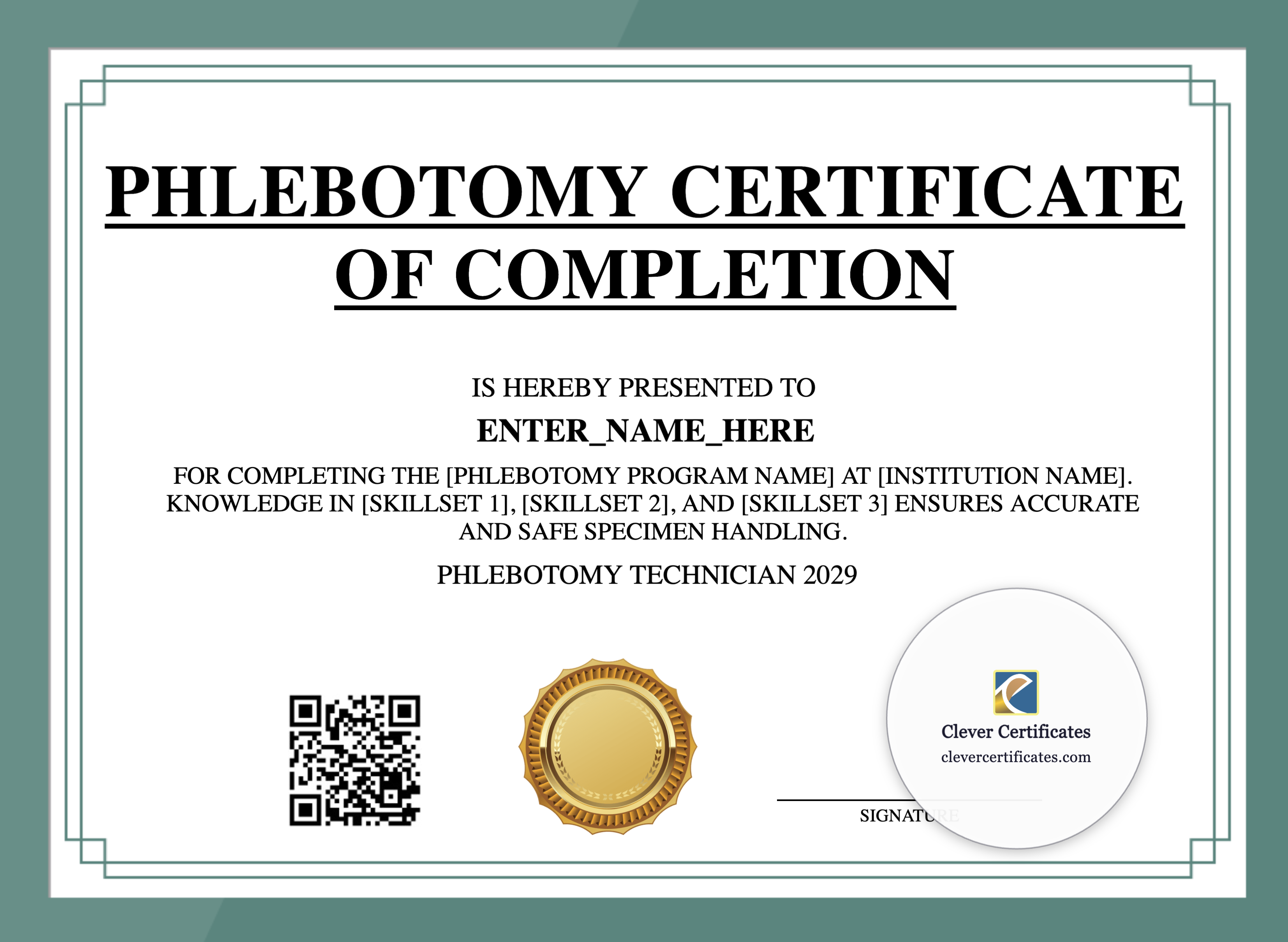 Certificate preview