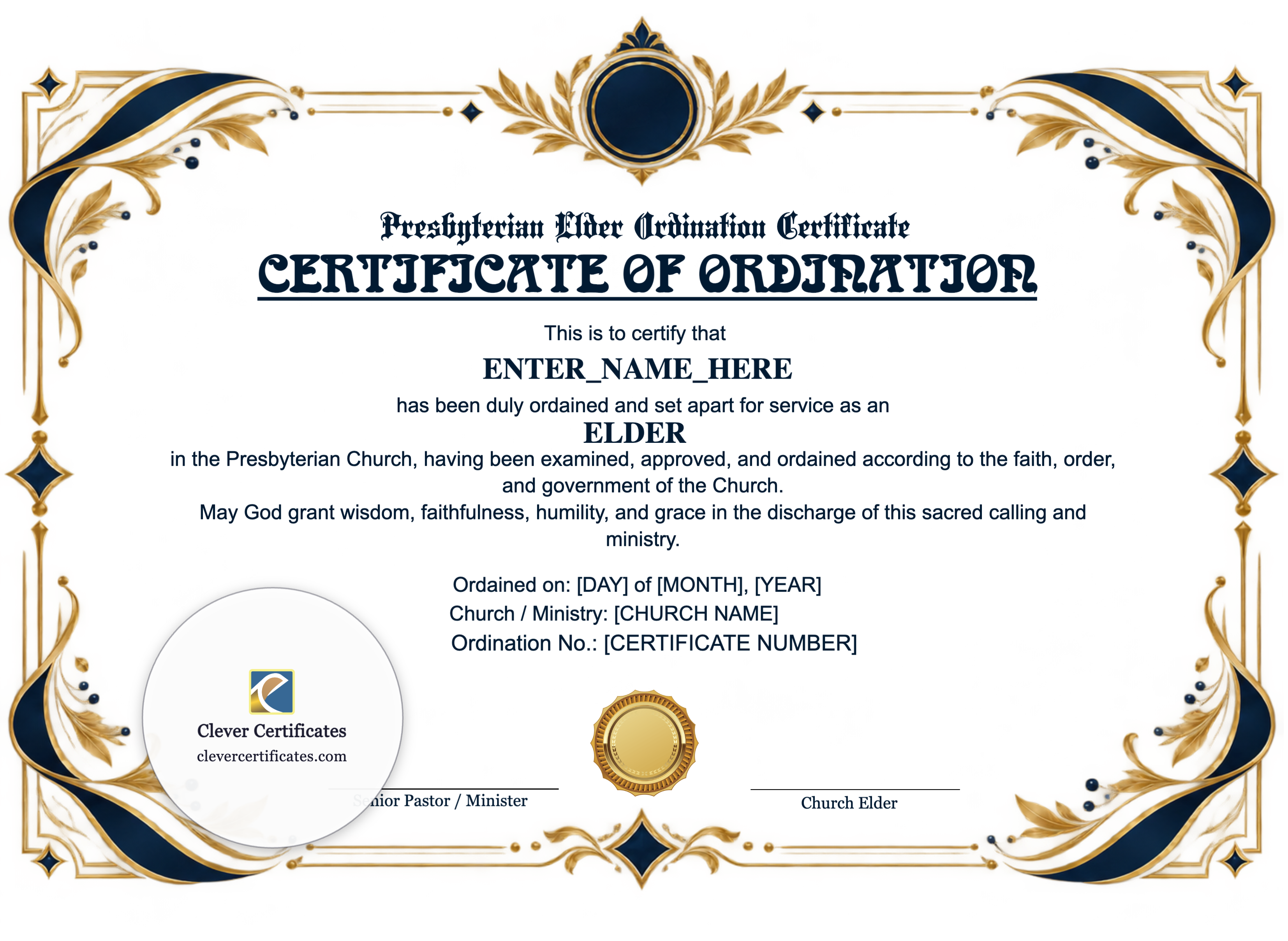 Certificate preview