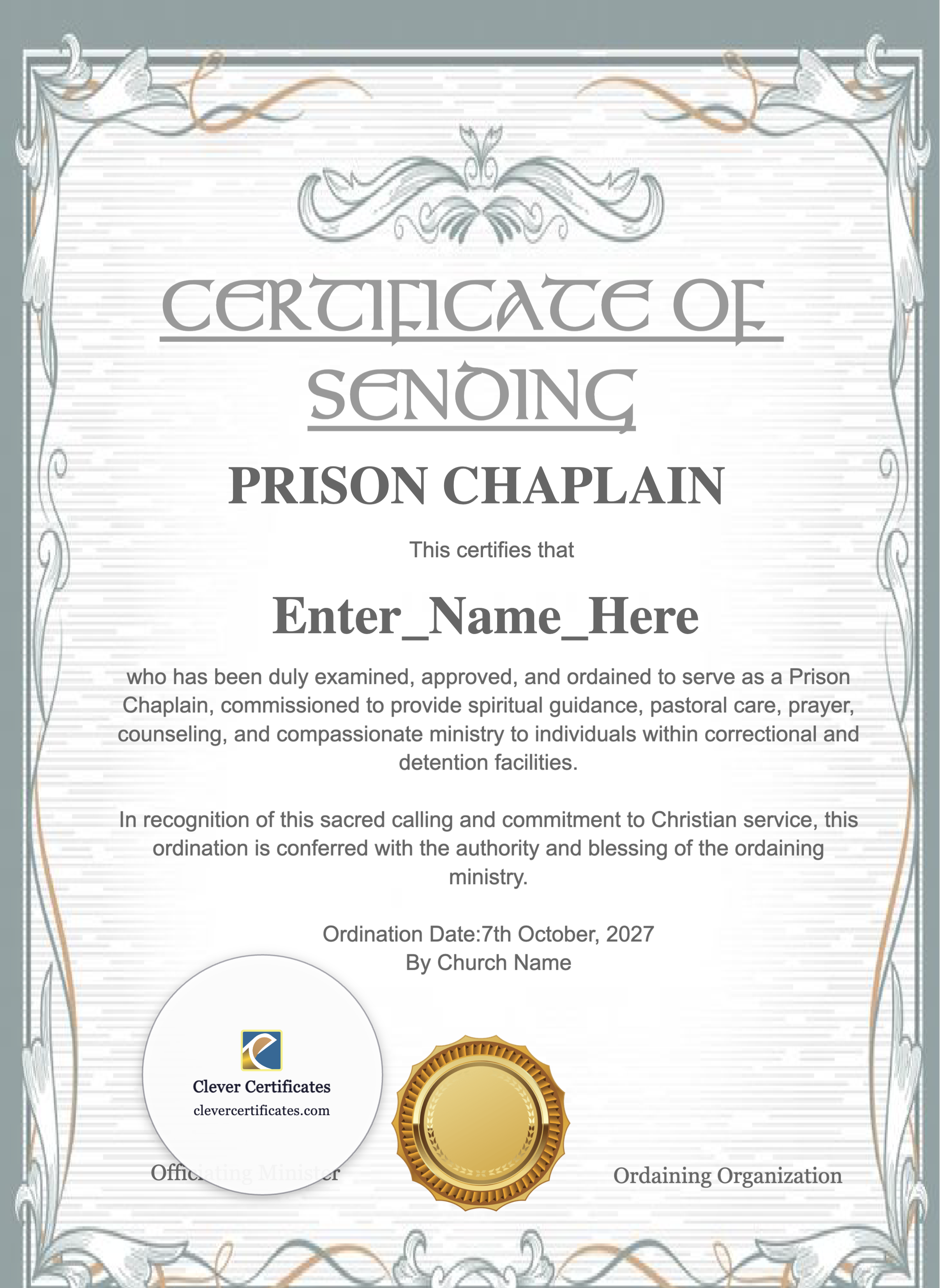 Certificate preview
