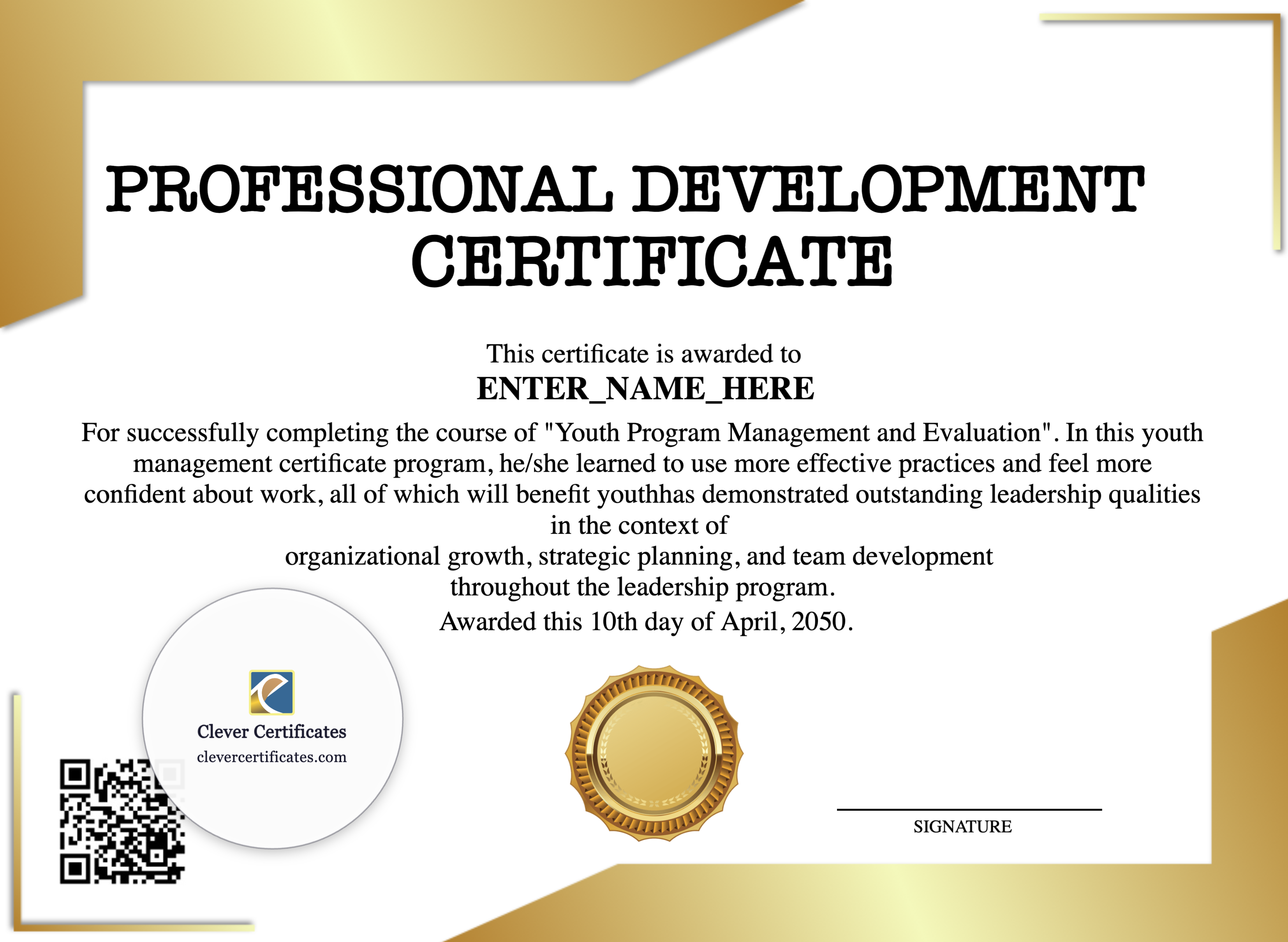 Certificate preview