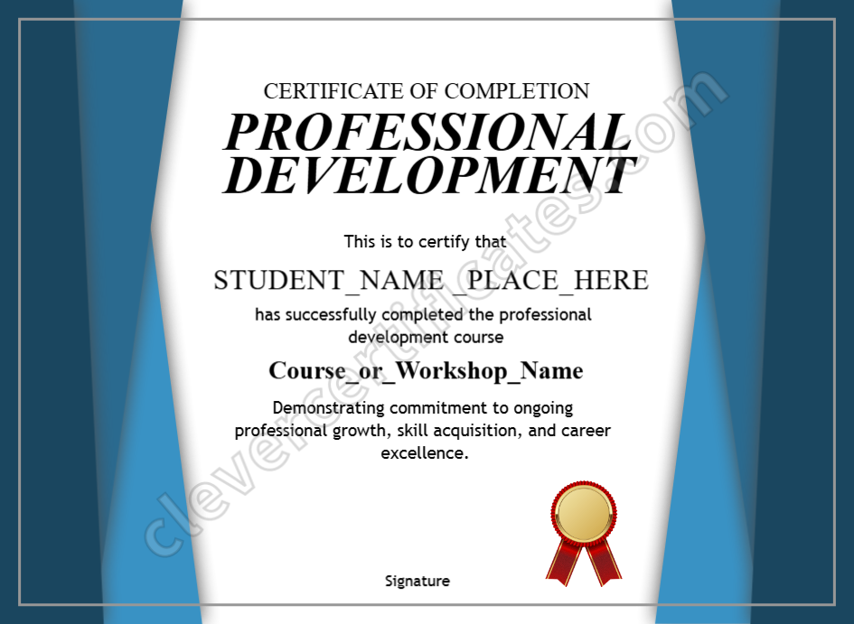 Certificate preview