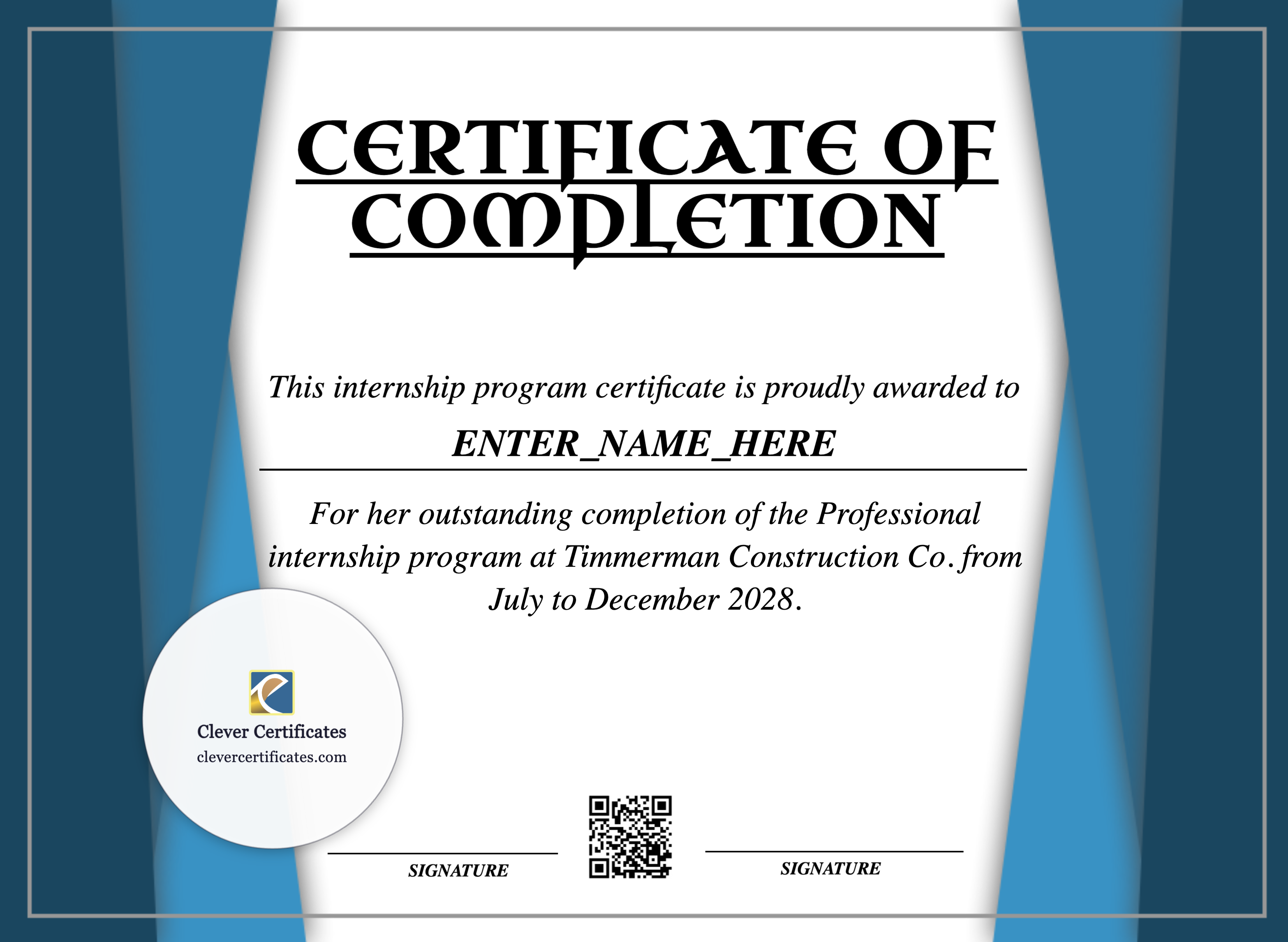Certificate preview
