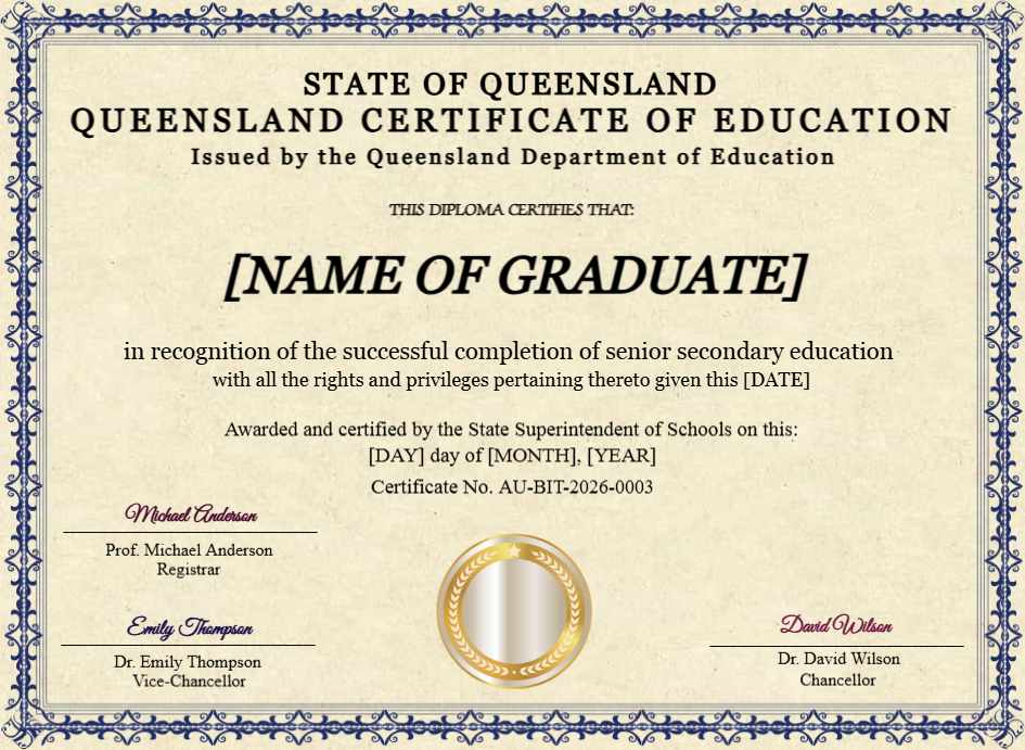 Certificate preview