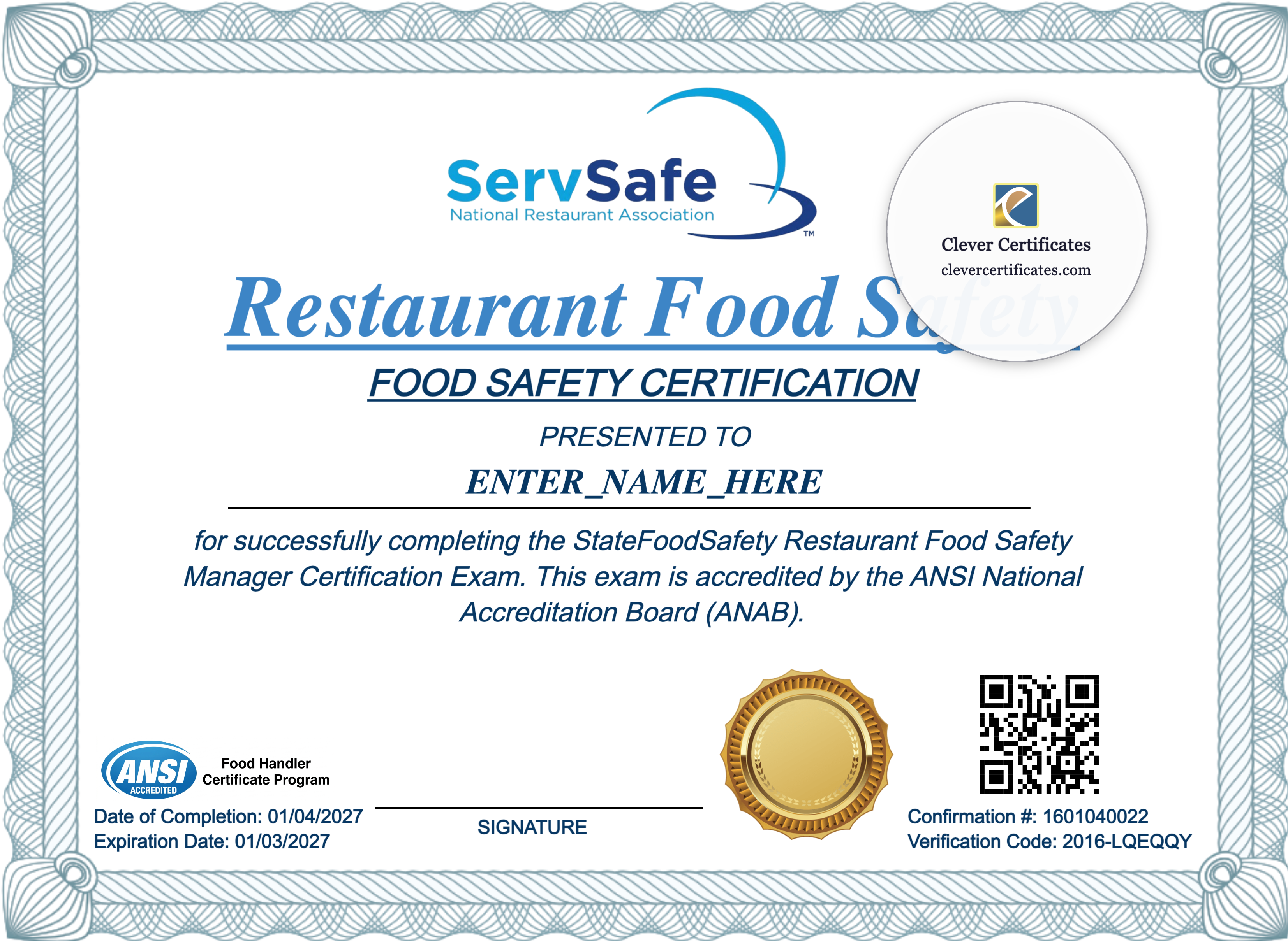 Certificate preview
