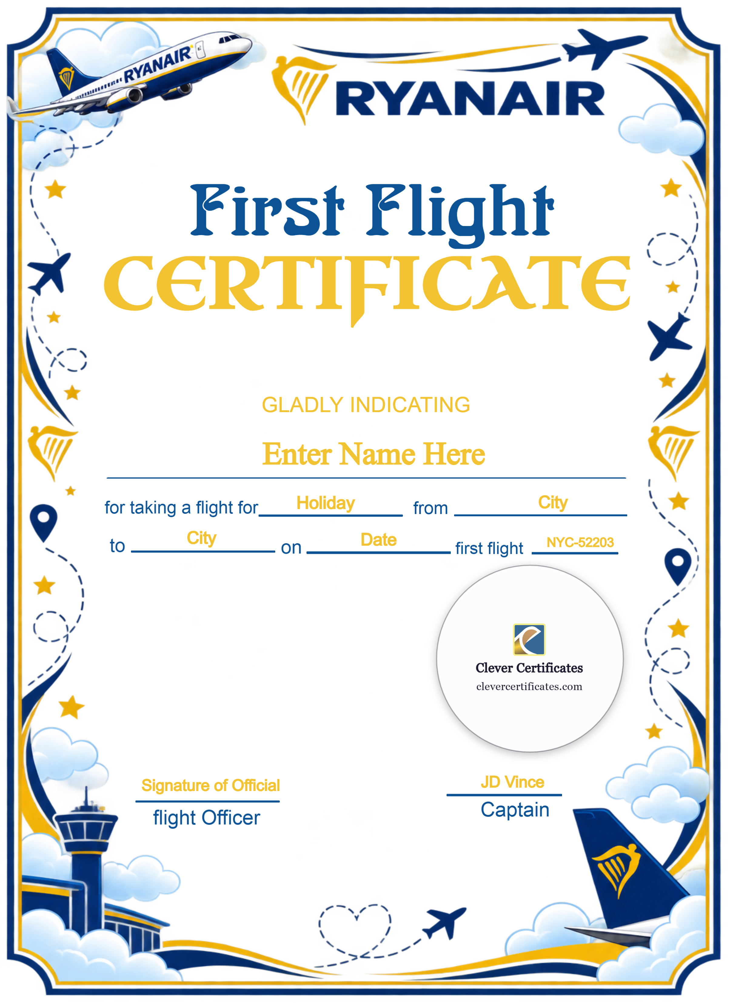 Certificate preview