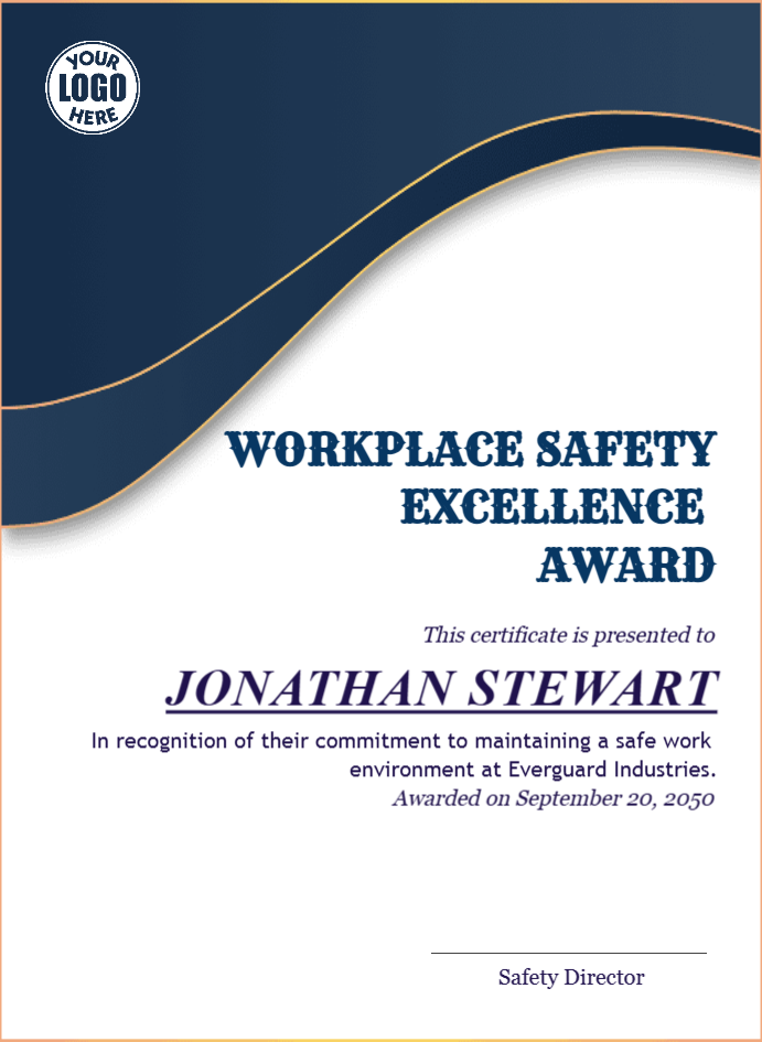 Certificate preview