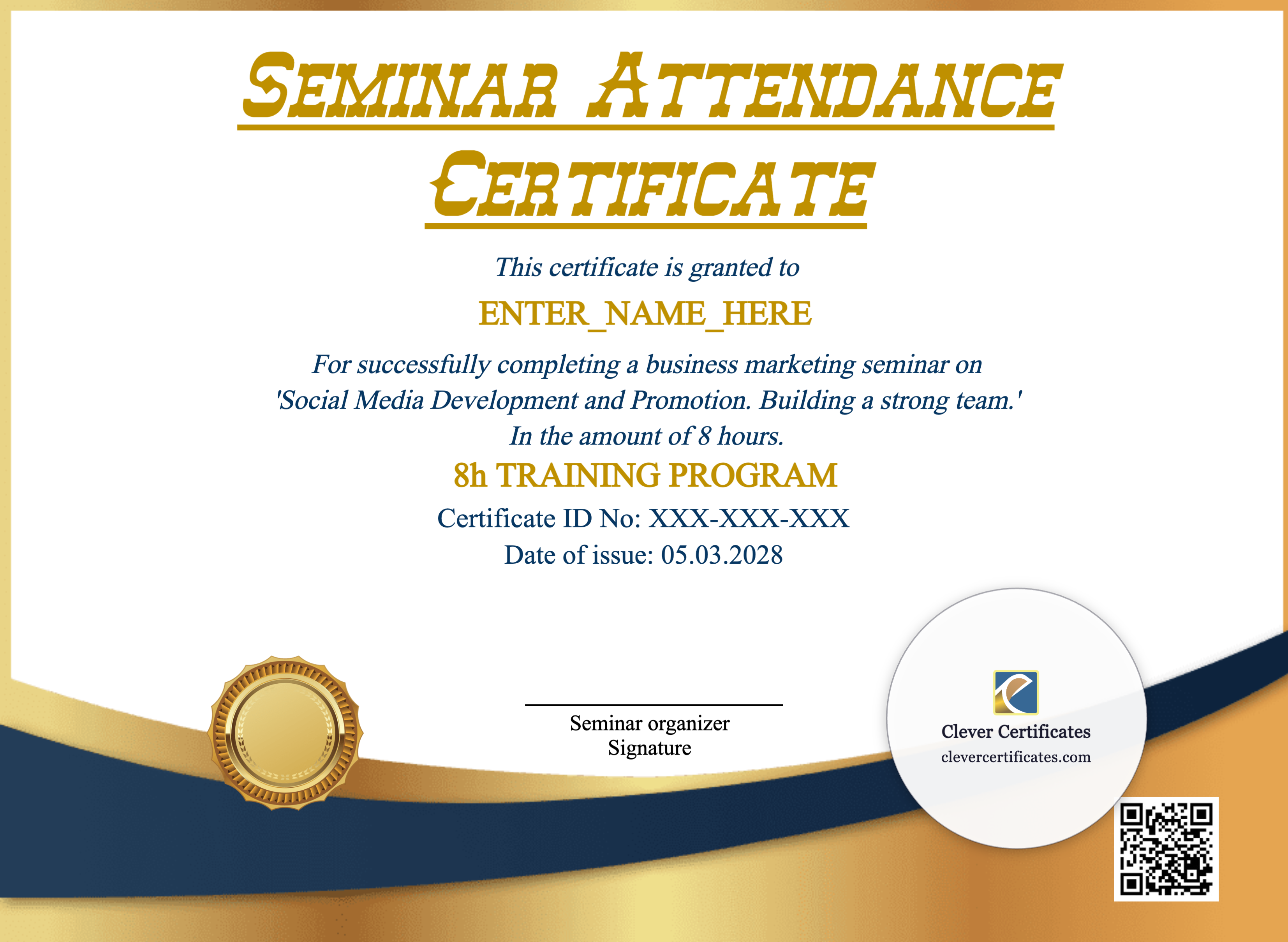 Certificate preview