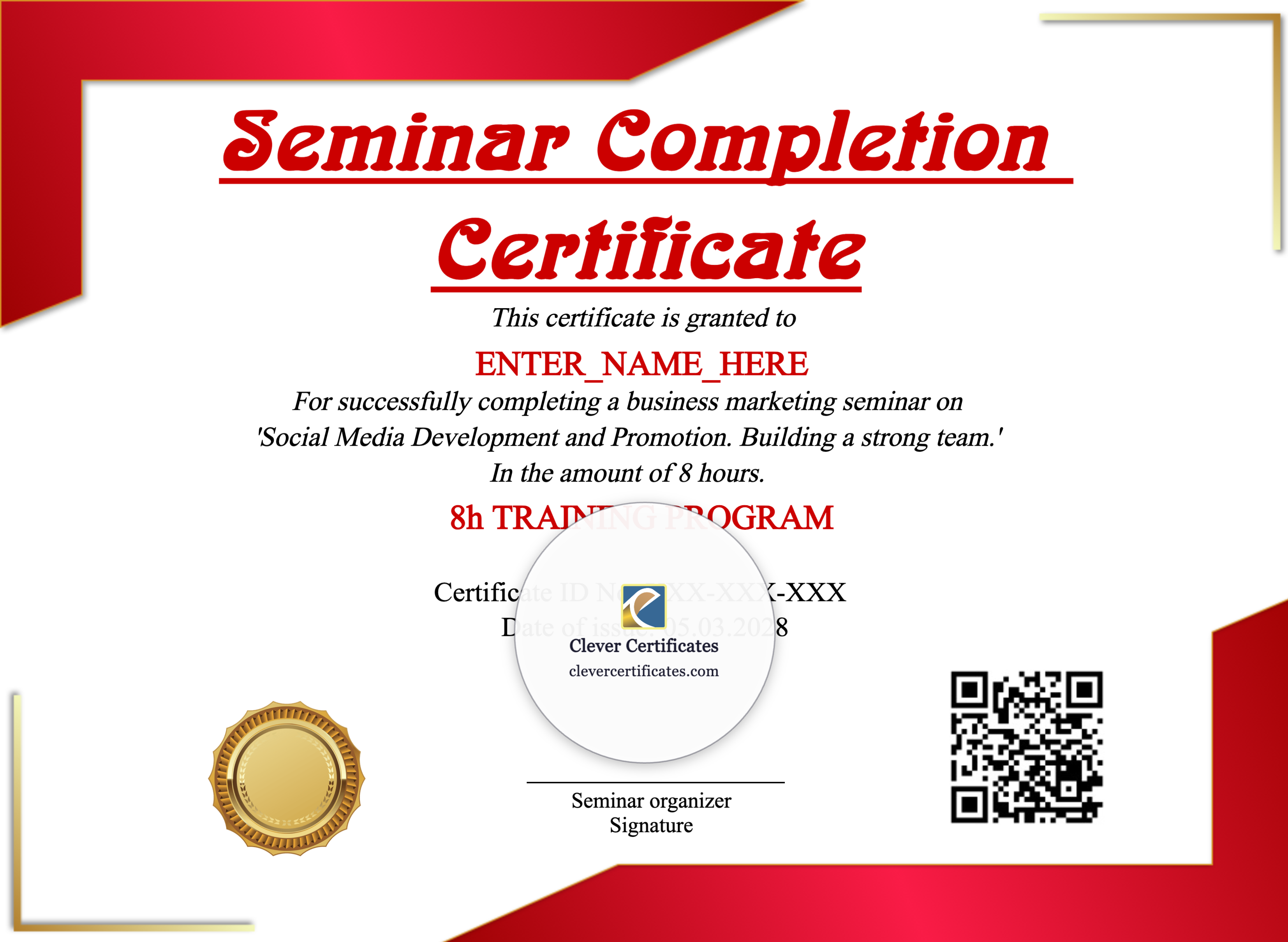Certificate preview