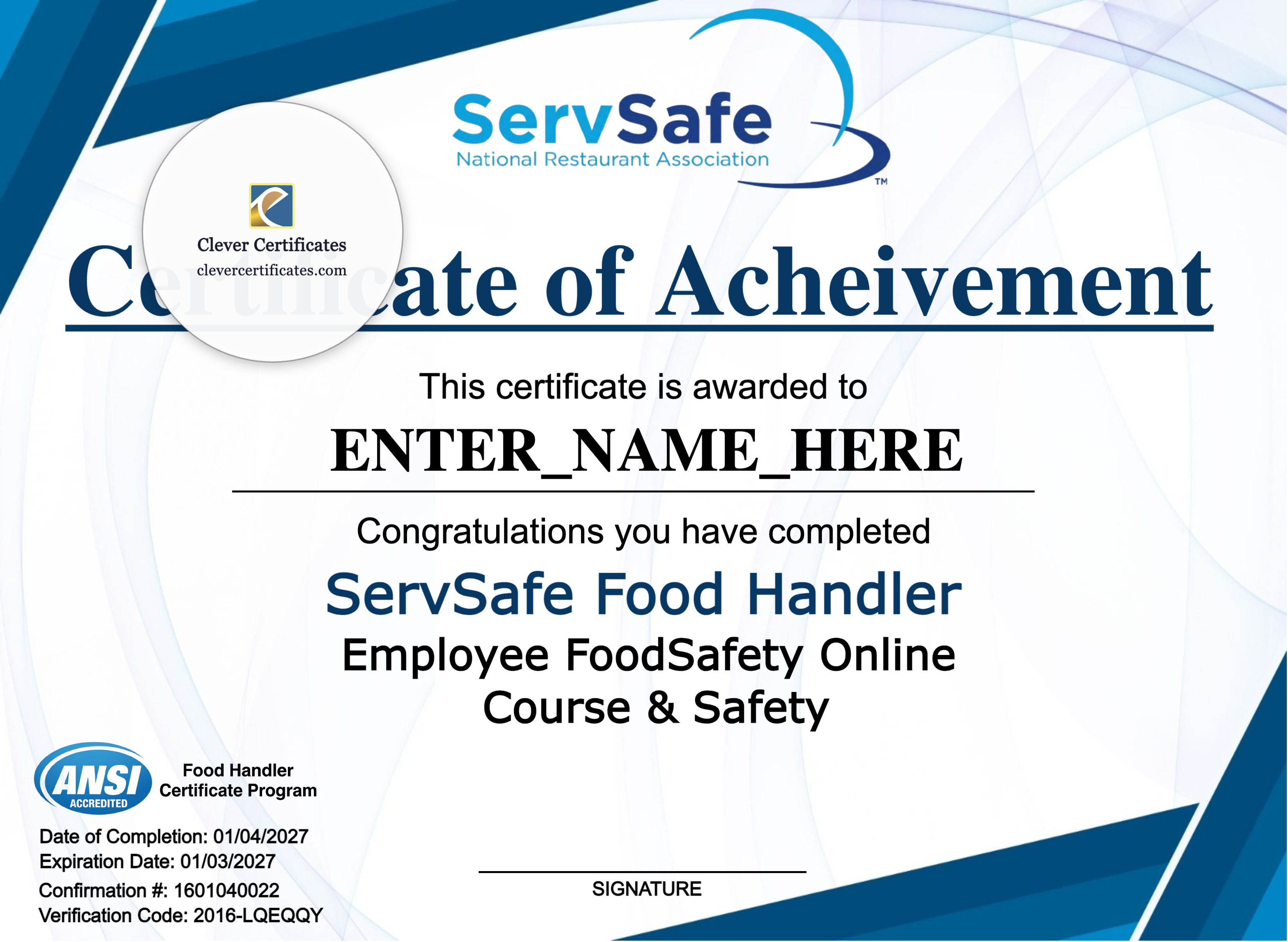 Certificate preview