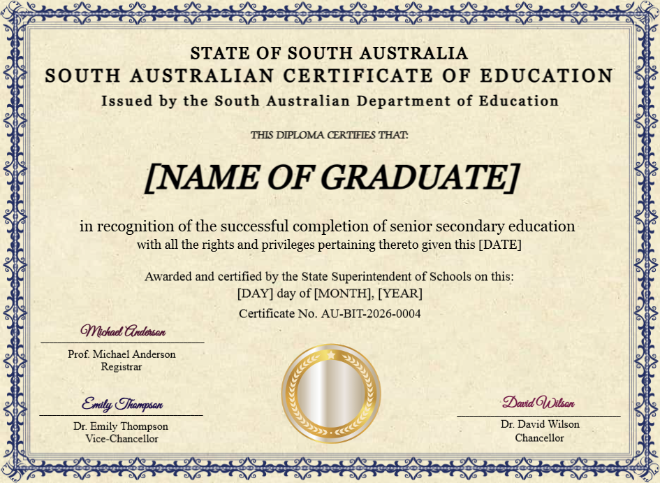 Certificate preview