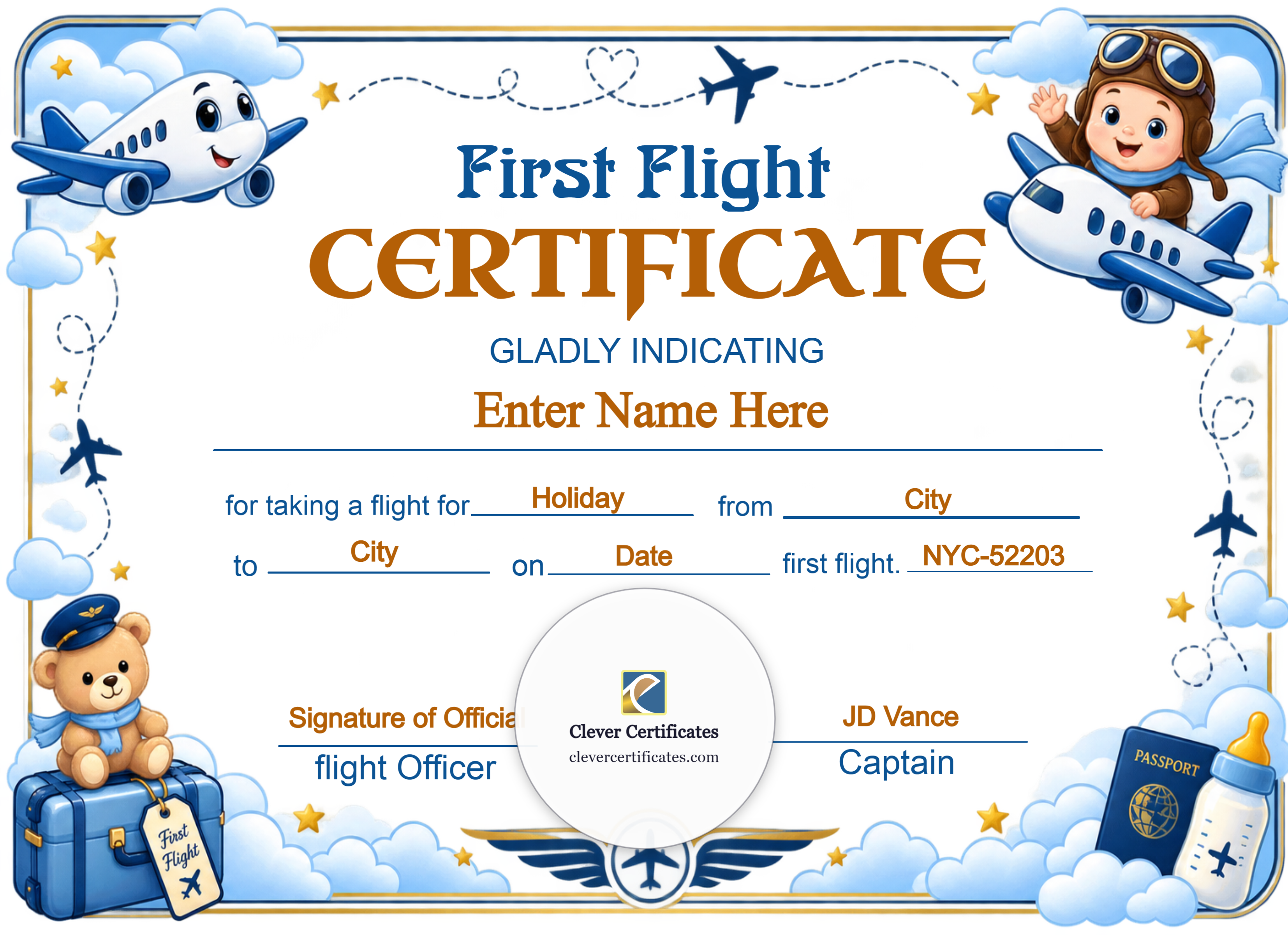Certificate preview
