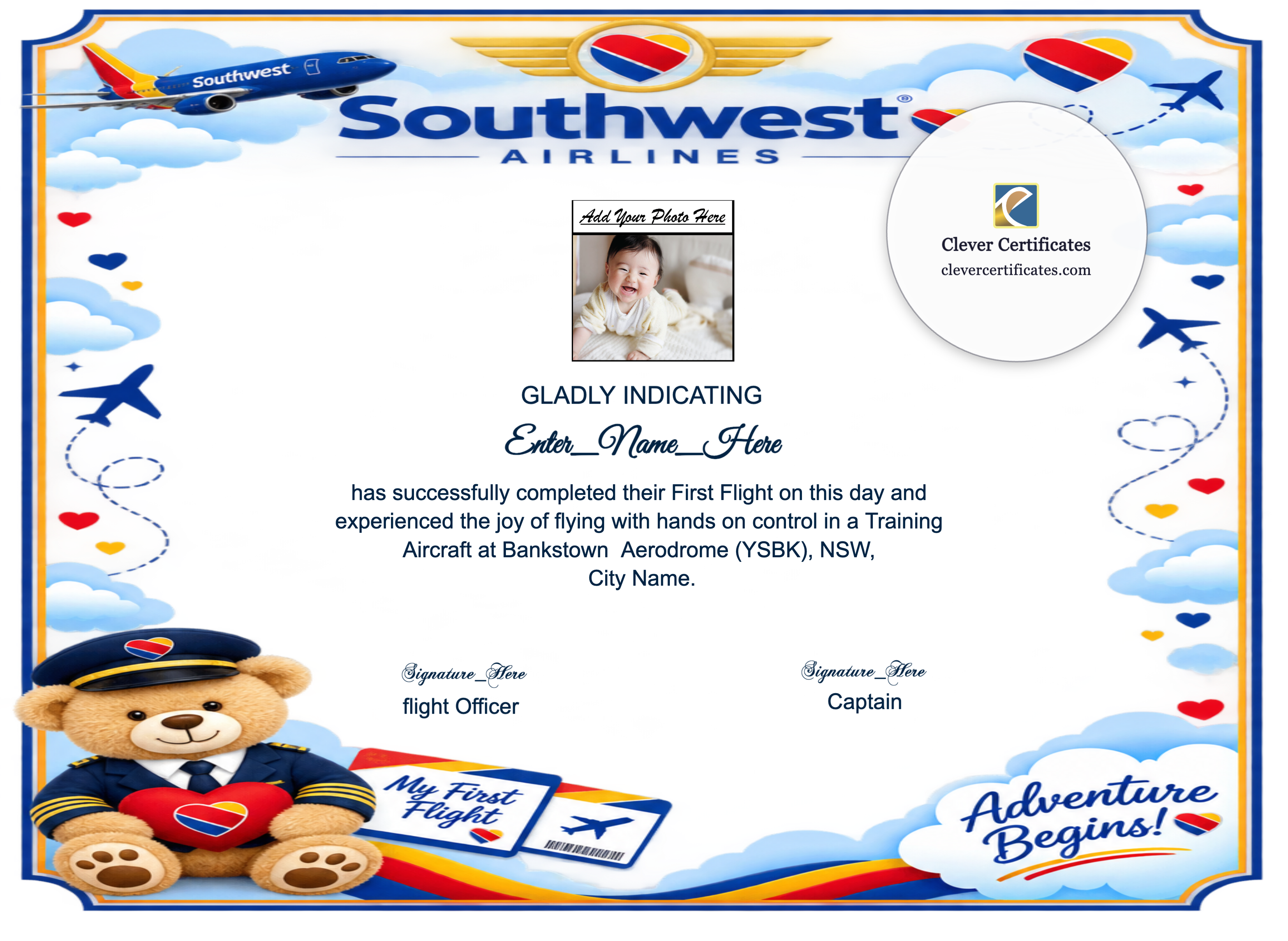 Certificate preview