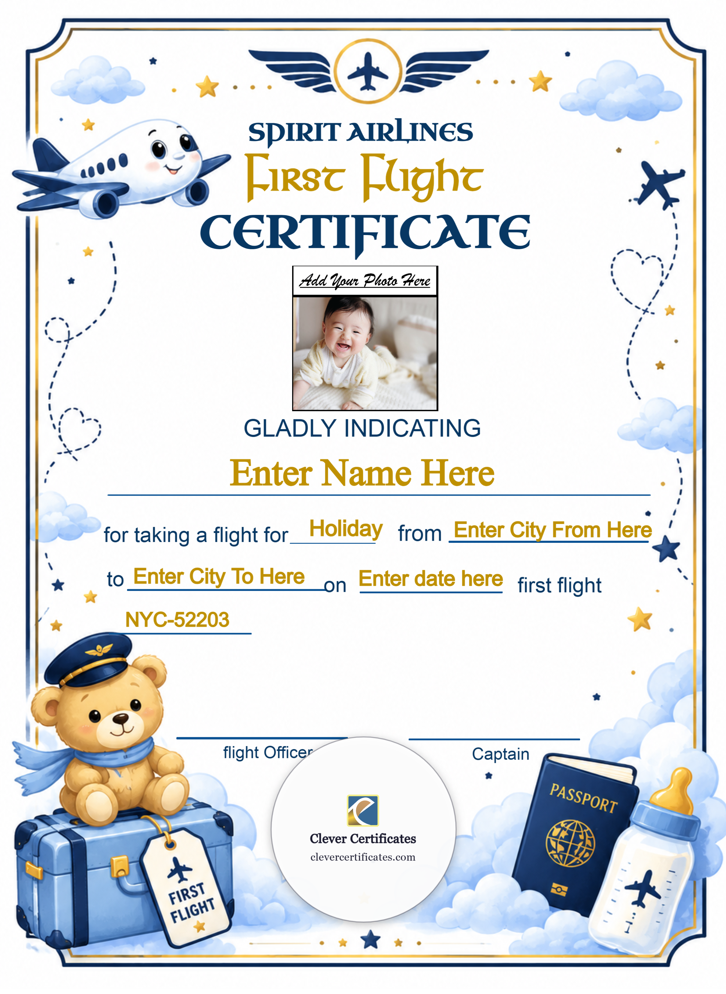 Certificate preview