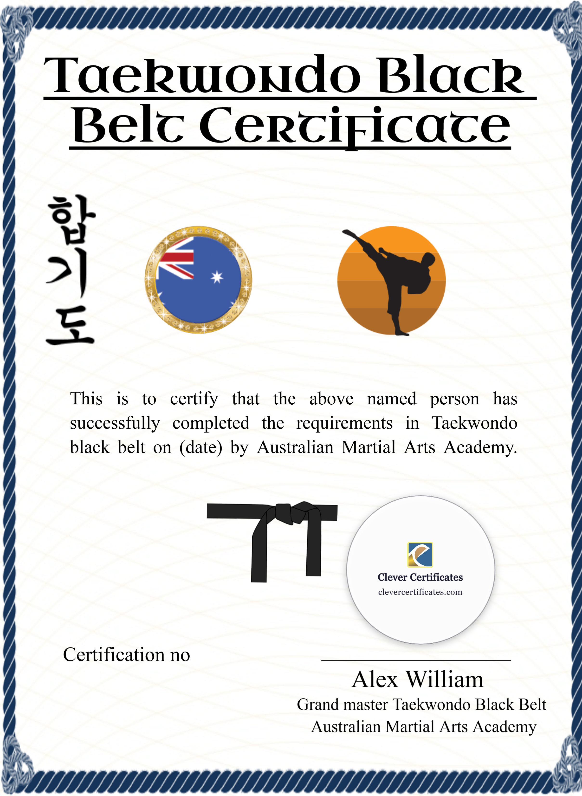 Certificate preview