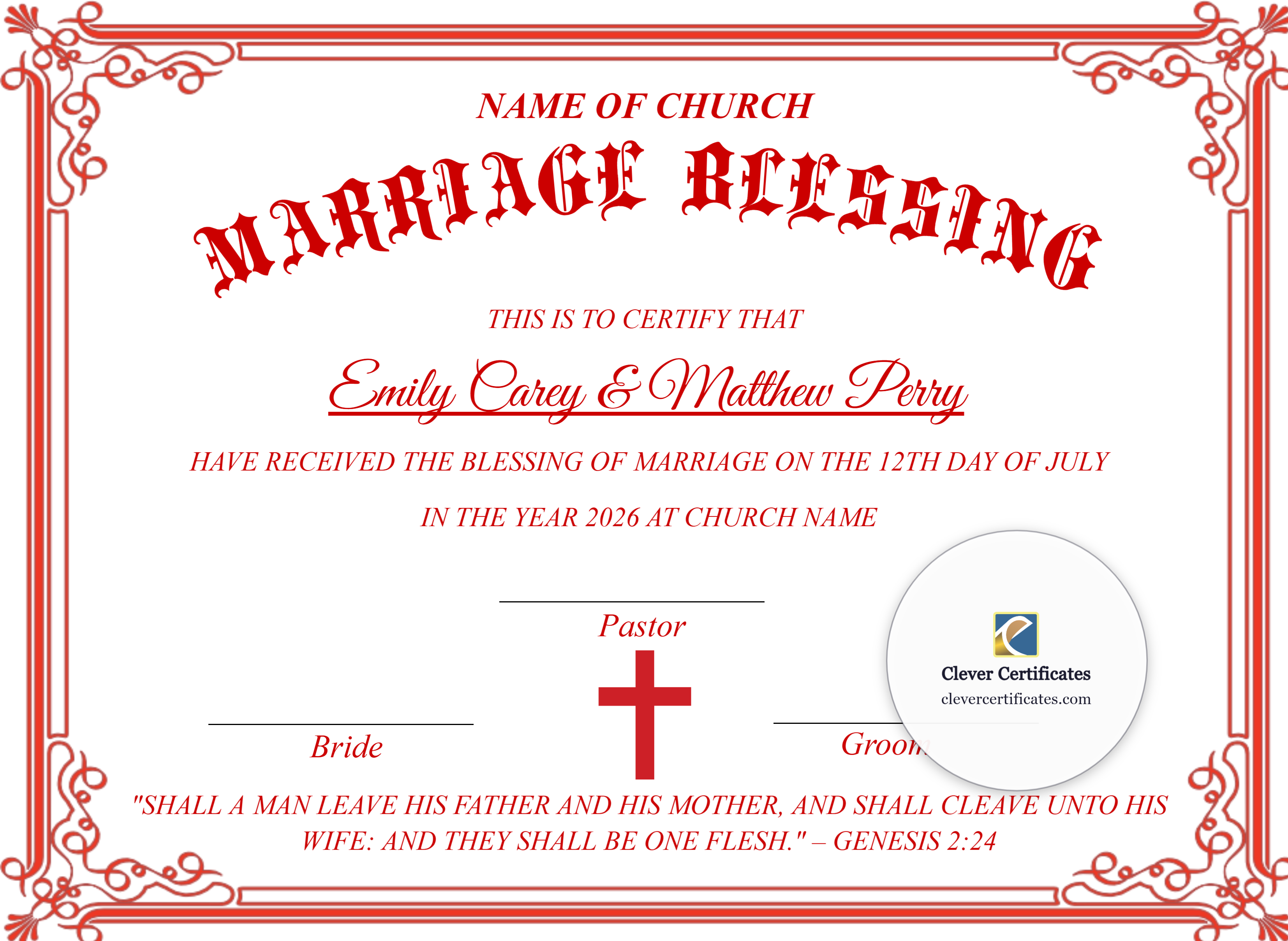 Certificate preview